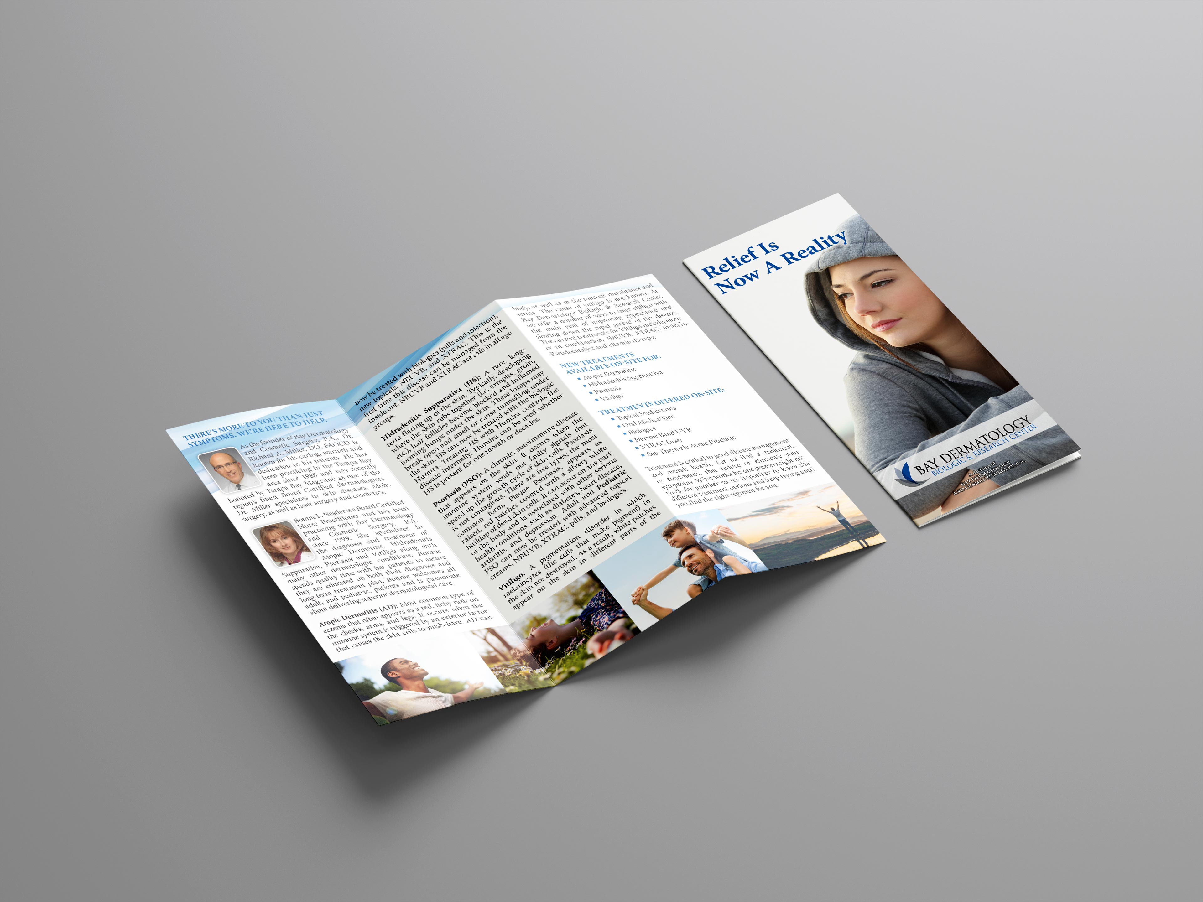 Bay Dermatology Biologic & Research Center Trifold Brochure