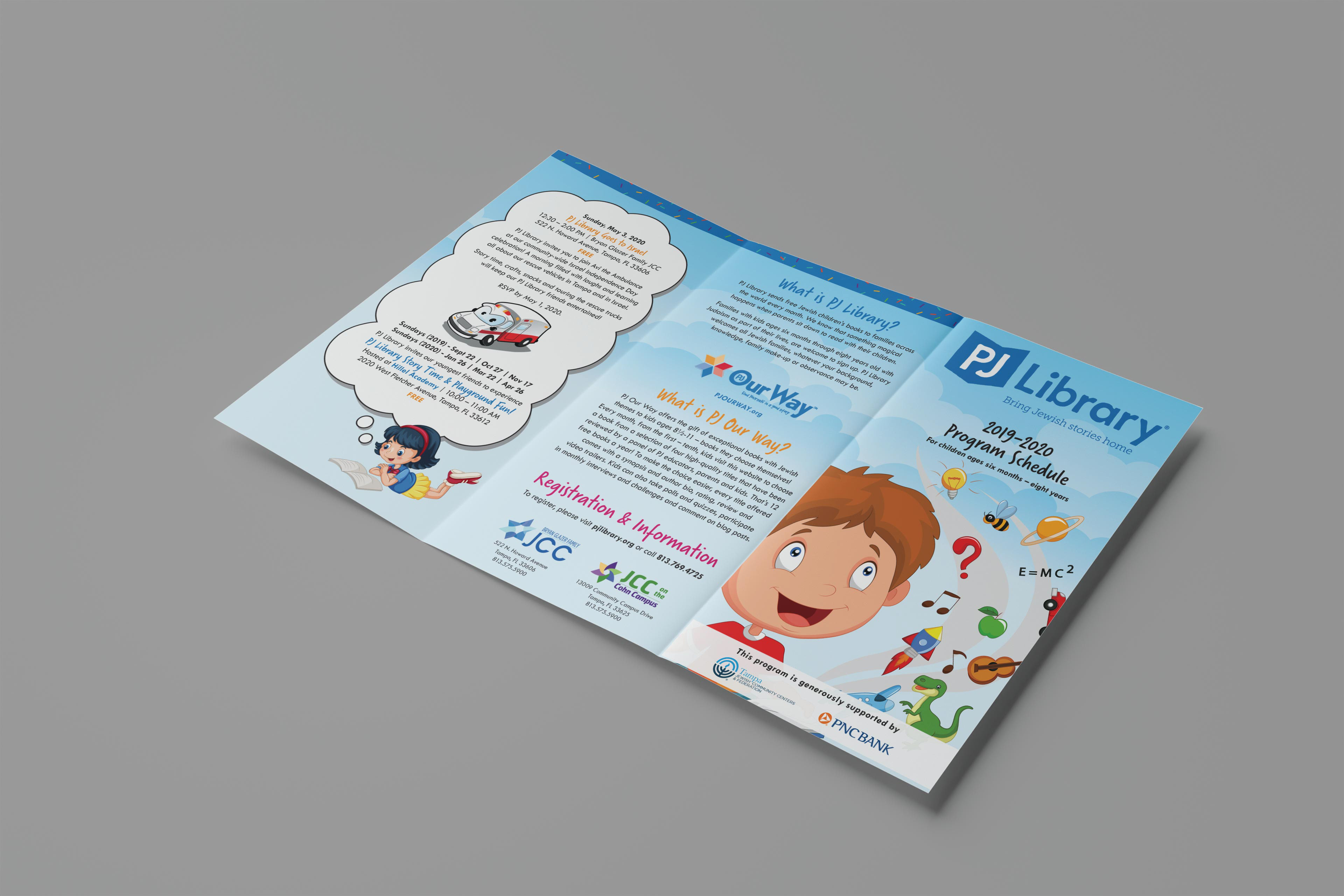 PJ Library 2019-2020 Program Schedule Trifold - Outside