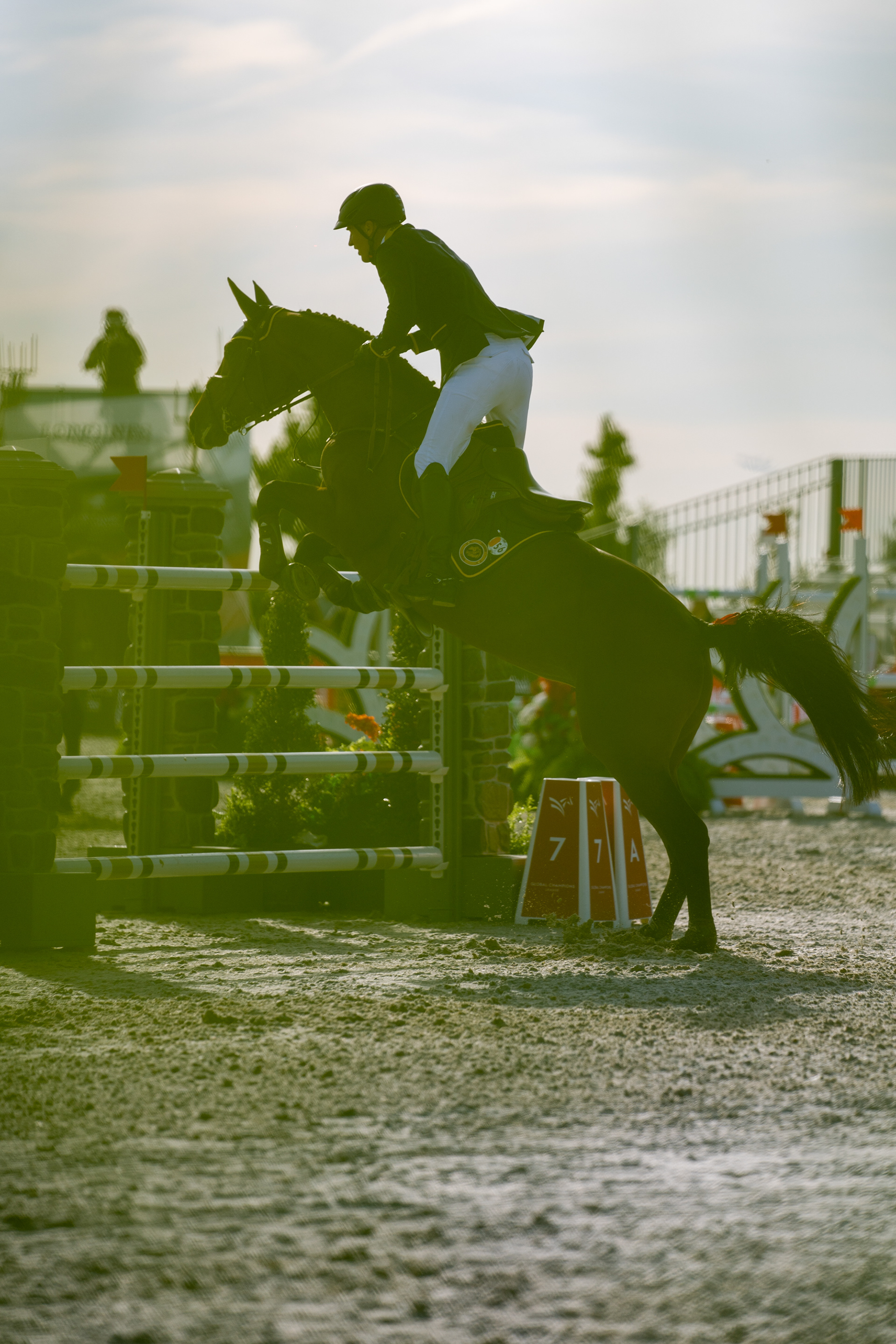 Governer’s Island, New York — September 27, 2019. A member of the Prague Lions.