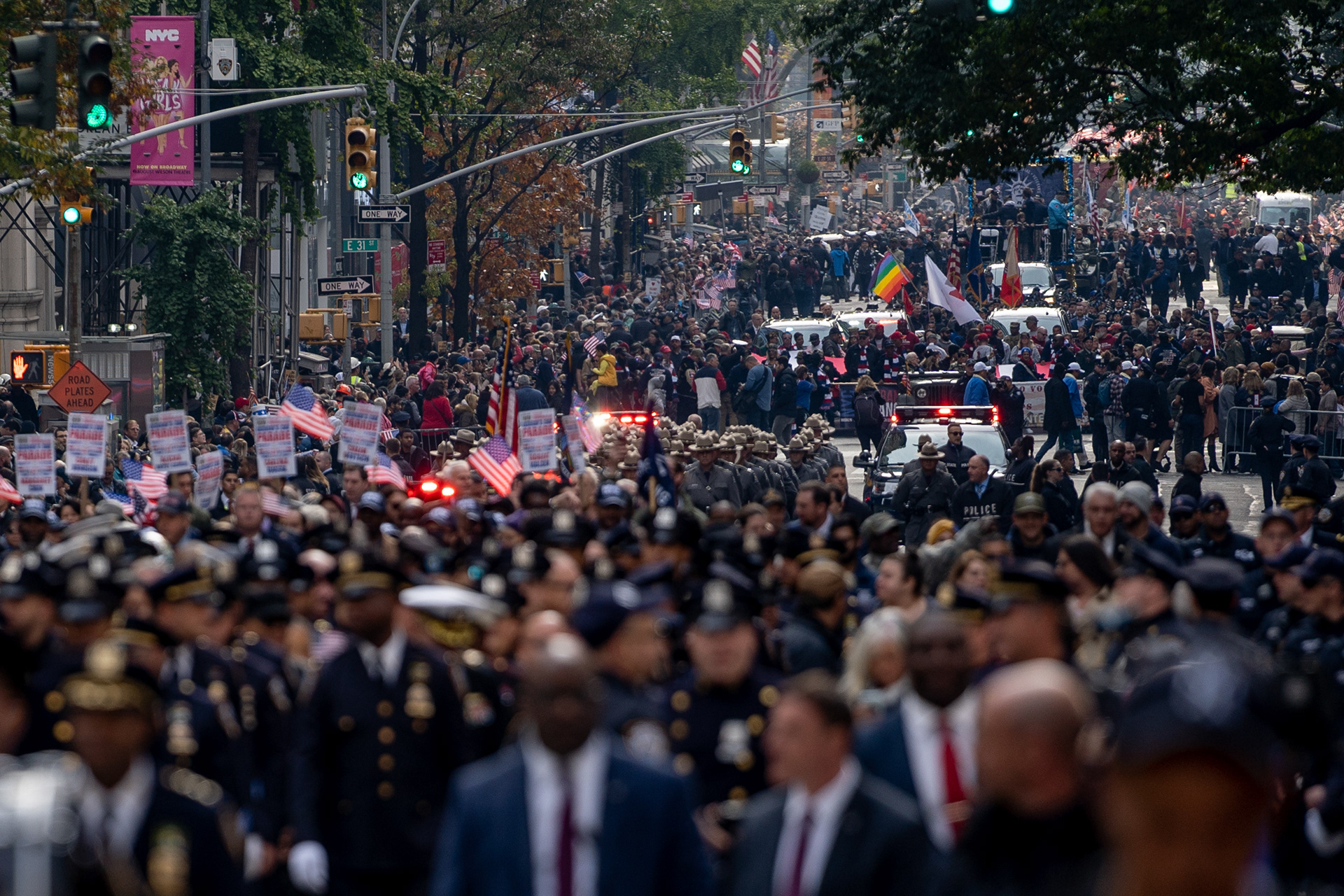 2019 Veterans Day Parade — New York, NY, 11/11/19. The Veterans Day parade between 28th street and 33rd street on 5th avenue.