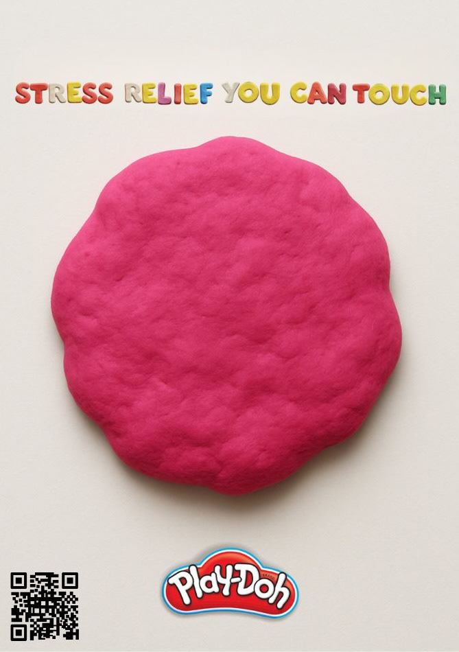 (OOH)Interactive poster with actual play-doh insulation under the poster.