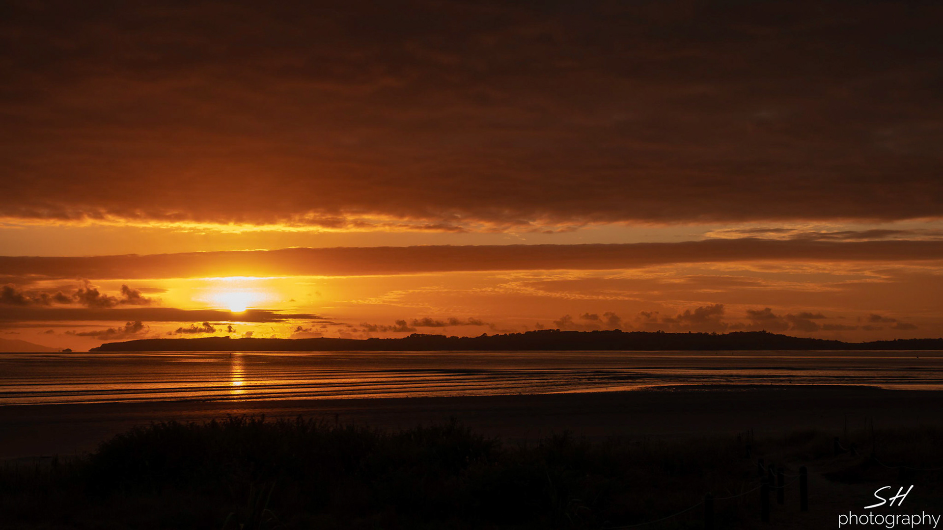 Sunrise over Hauraki Gulf