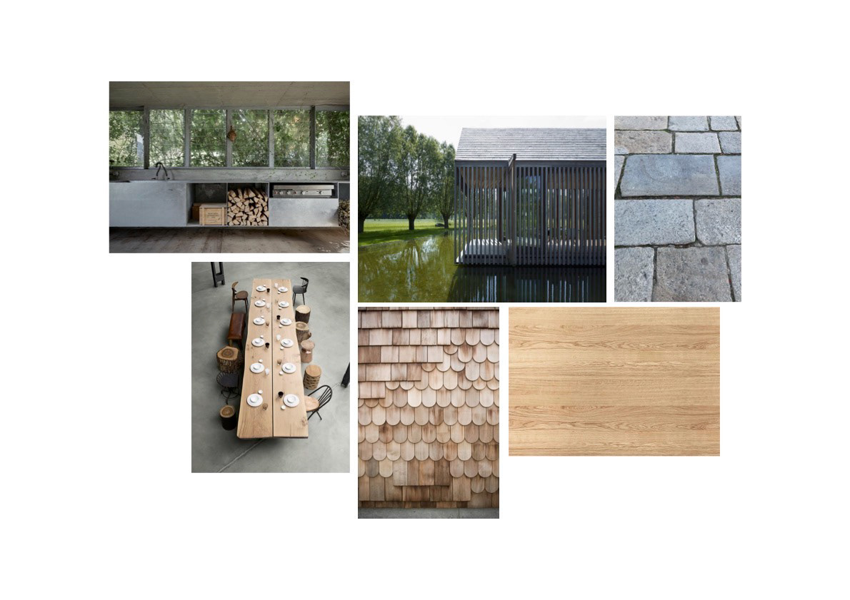 reference a materiálový moodboard