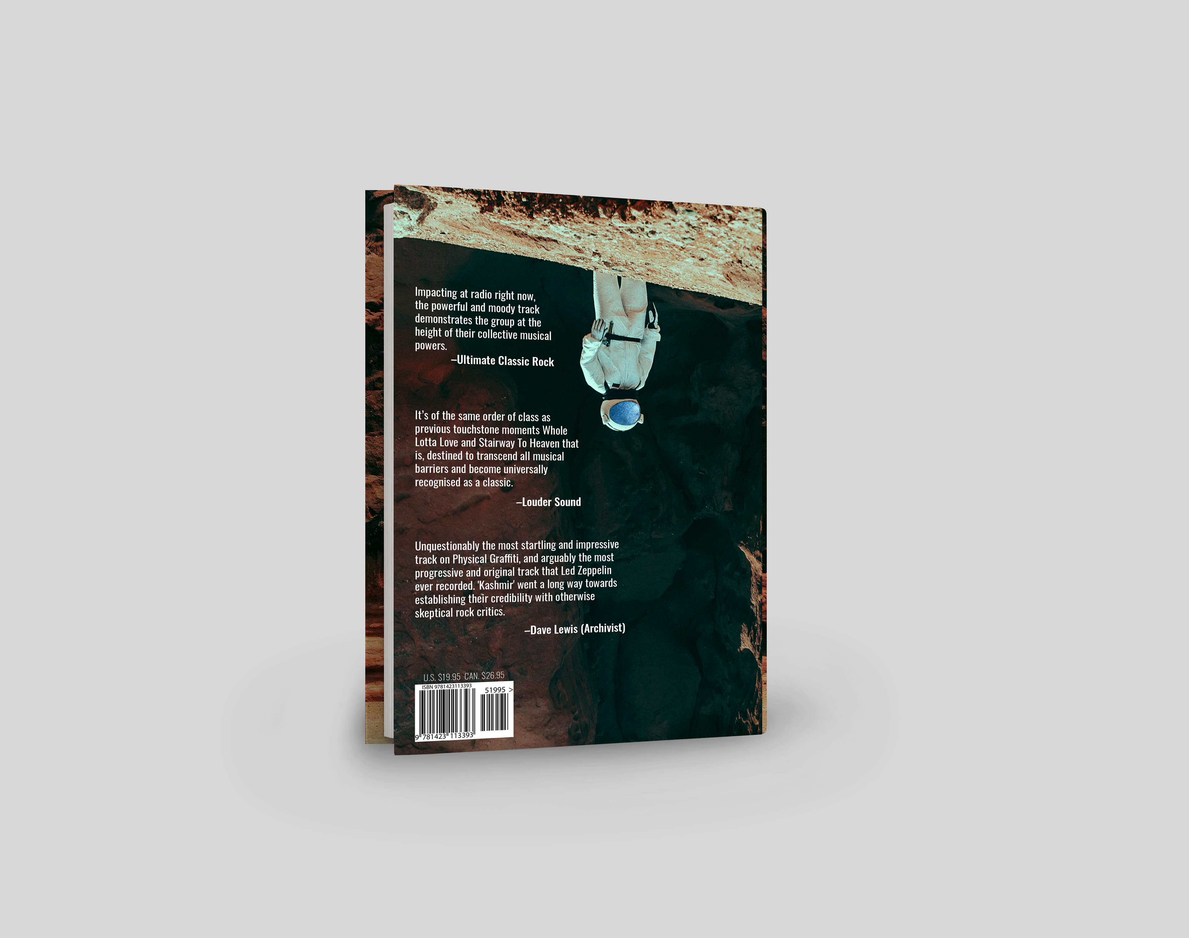Back cover mockup of Kashmir book jacket