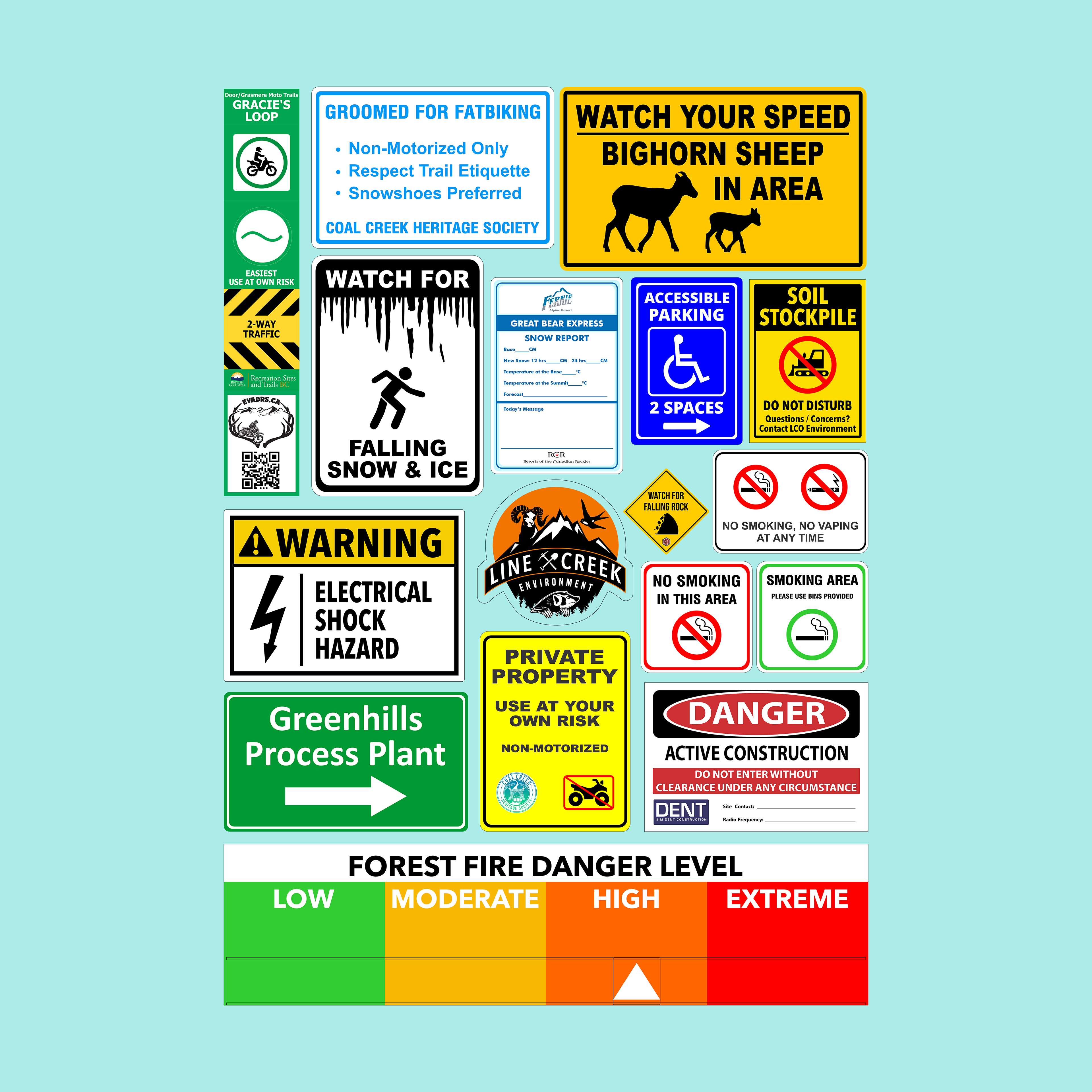 Signs that I have designed