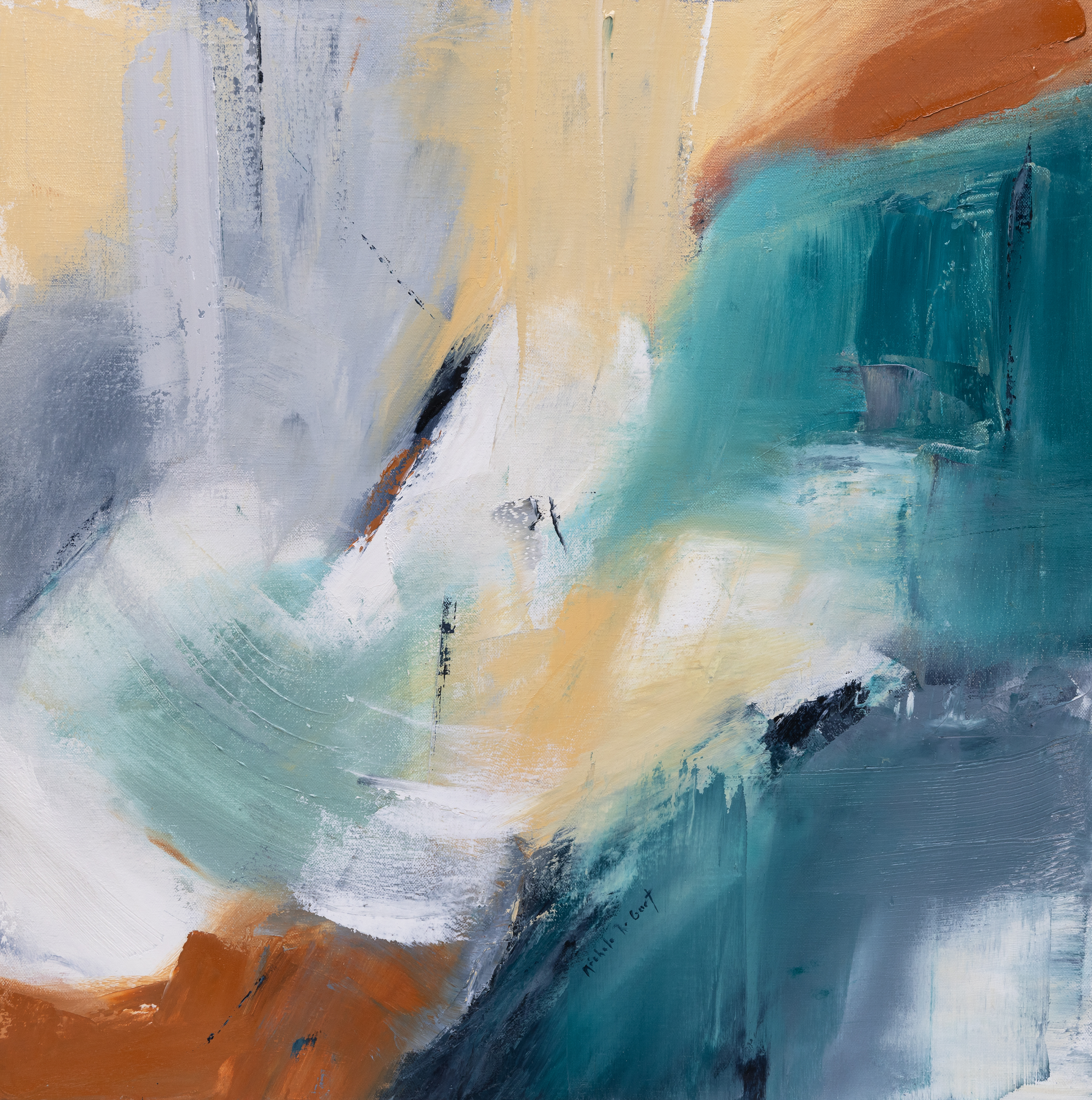 SET....24X24 OIL ON CANVAS