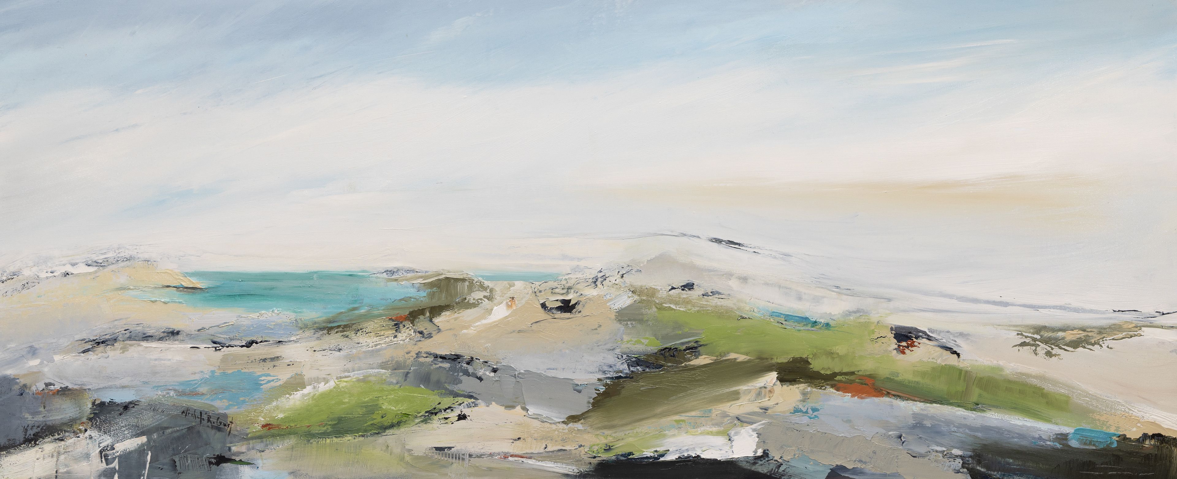 CHANGE IS COMING 20X48 OIL ON CRADLE (SOLD)