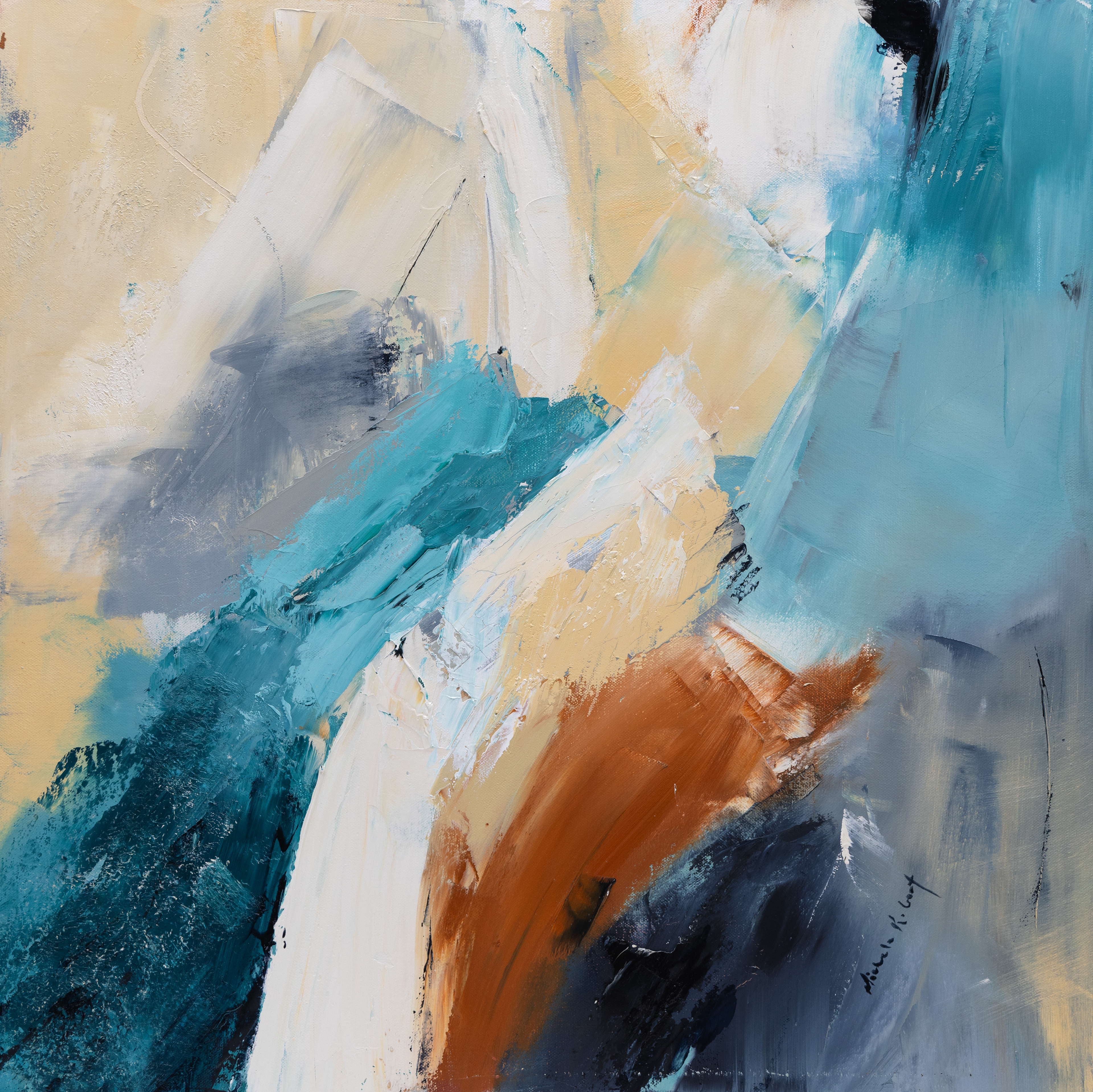 READY? 24X24 OIL ON CANVAS