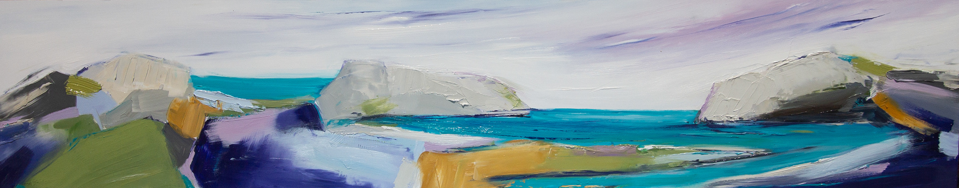 JOYFUL BAY - 12X60 OIL ON CRADLE (SOLD)