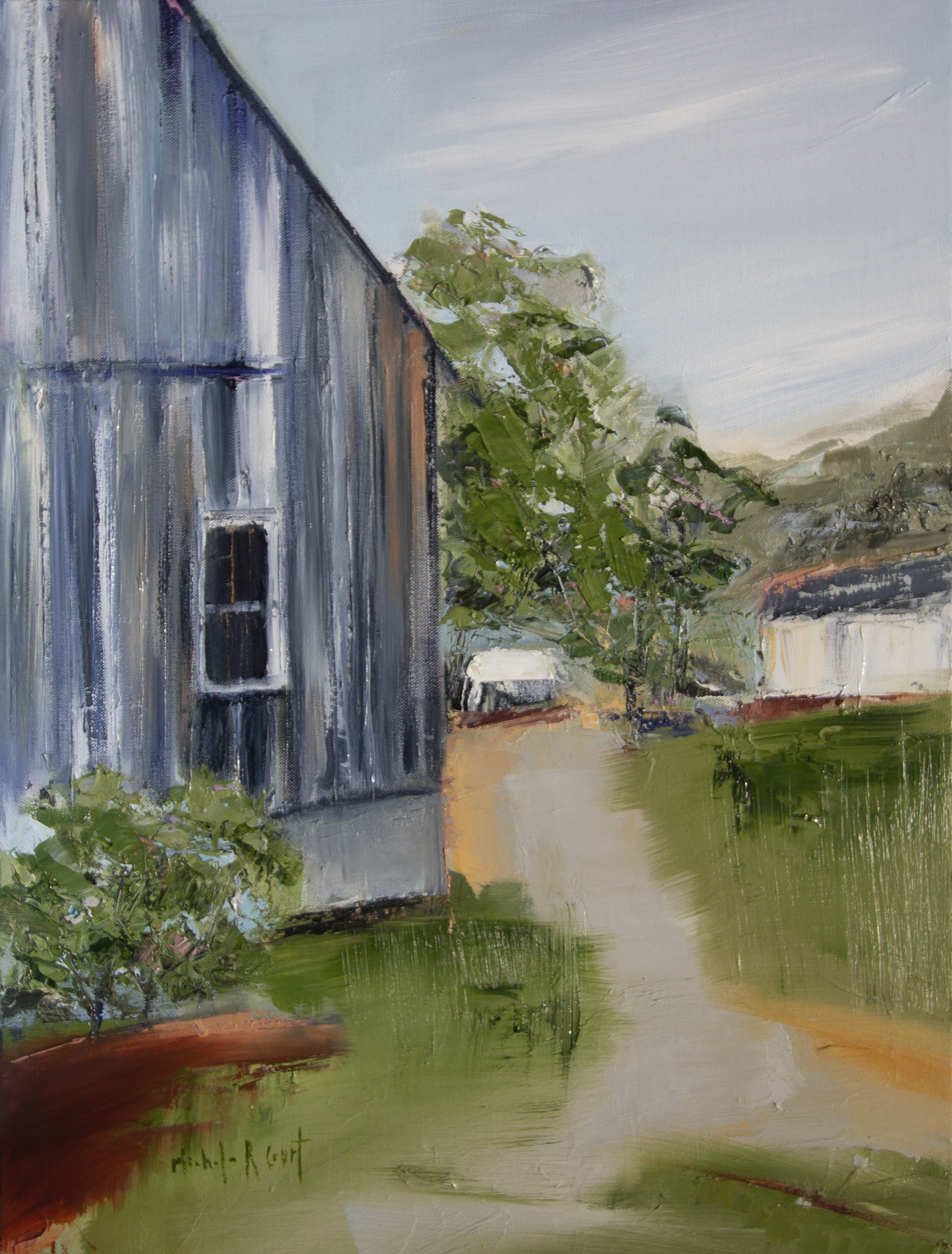 TREATS FARM 18X24 OIL ON CANVAS