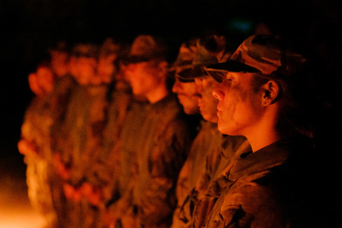 Royal Netherlands Army after a week long training exercise, 2022