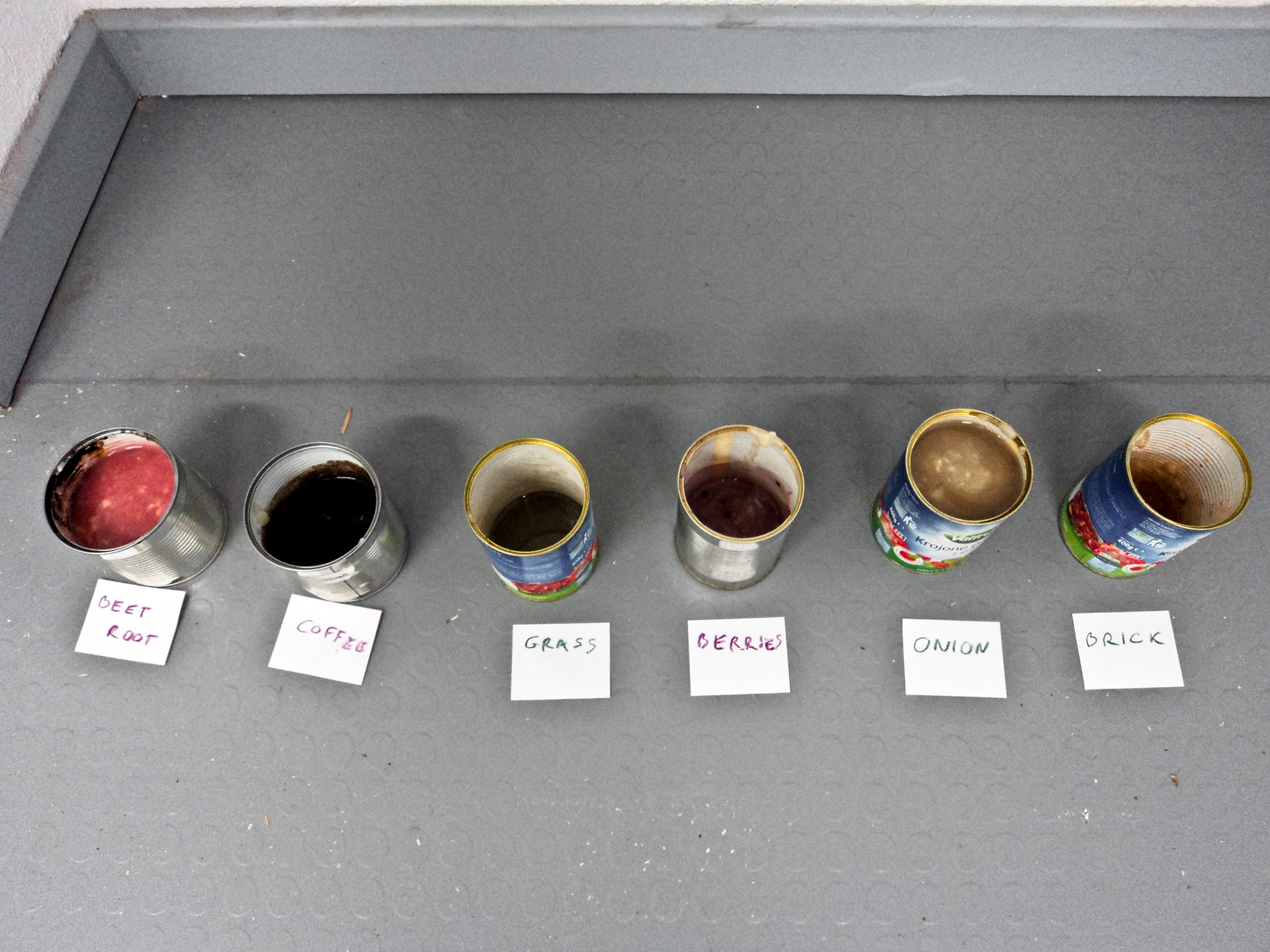 Photograph of ink tests