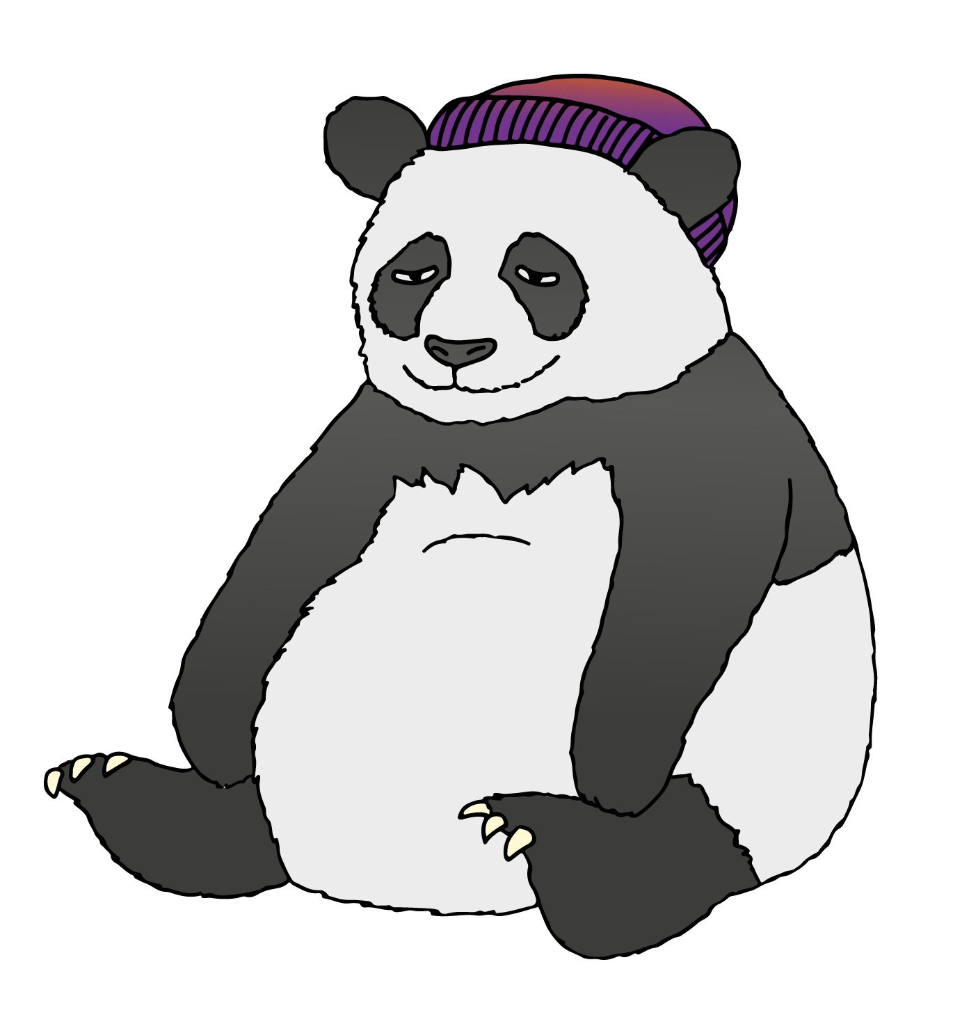 Panda character illustration