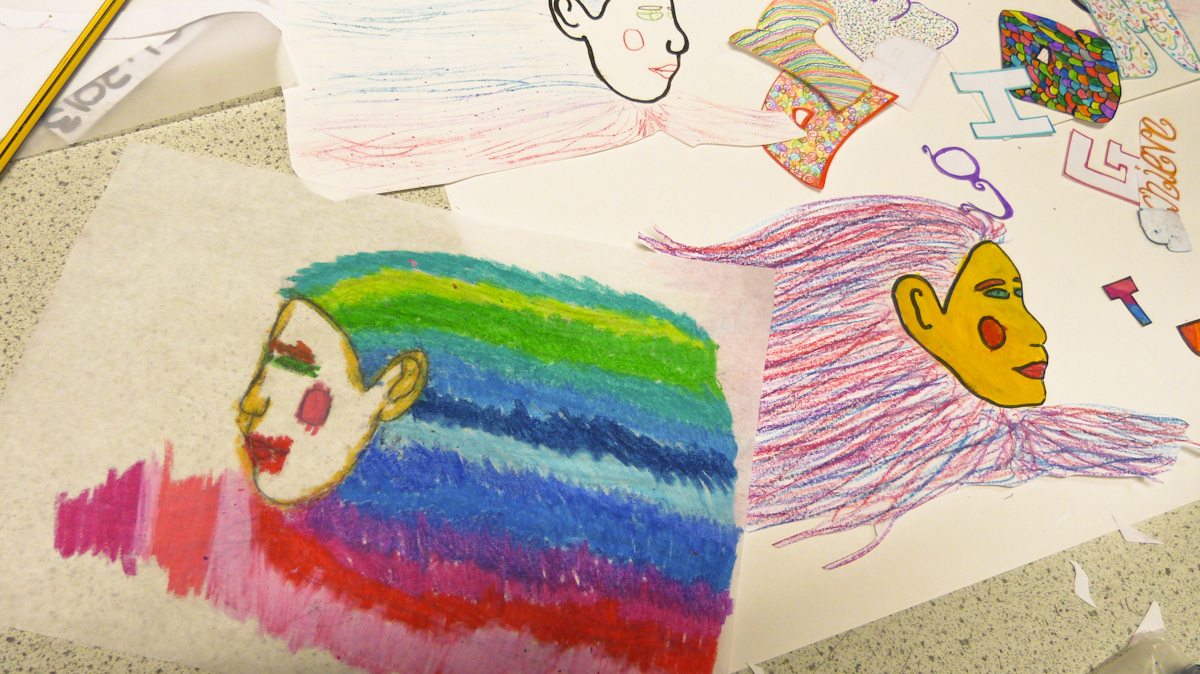 Collage elements from participant