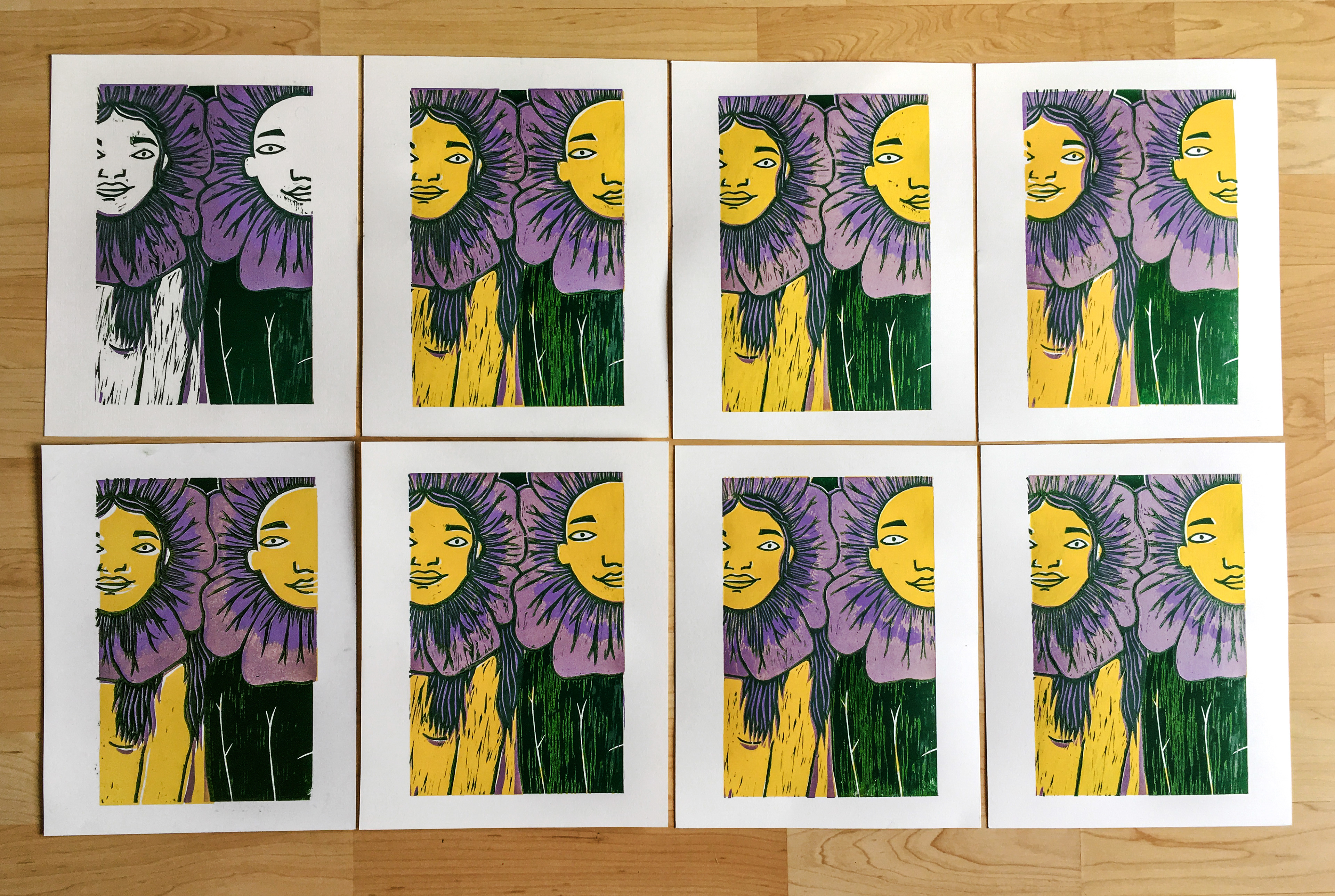 Photograph of print series 