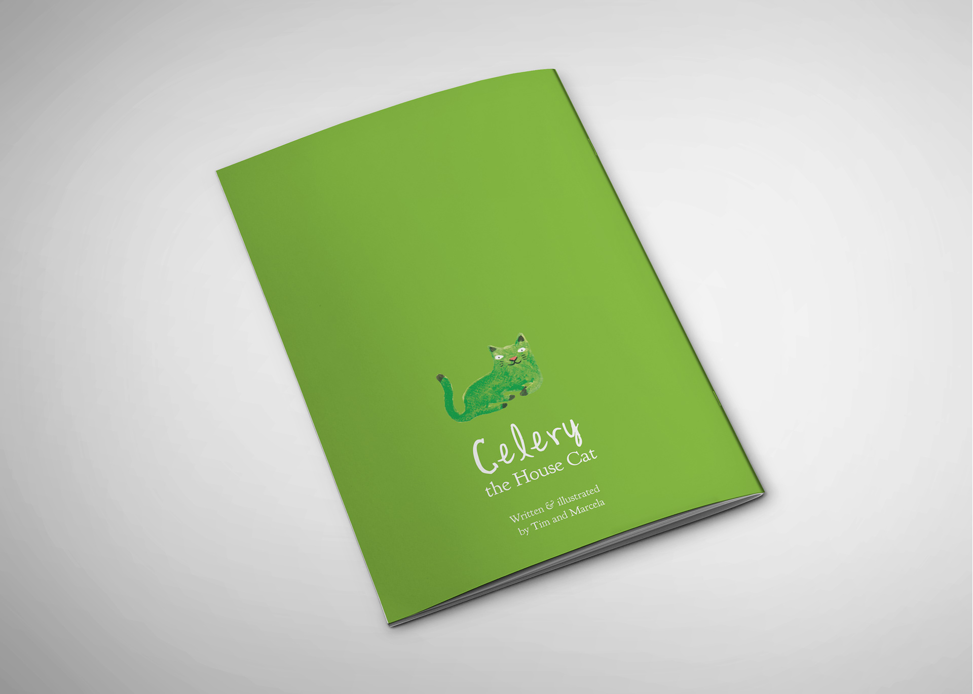 Celery the House Cat children's book back cover