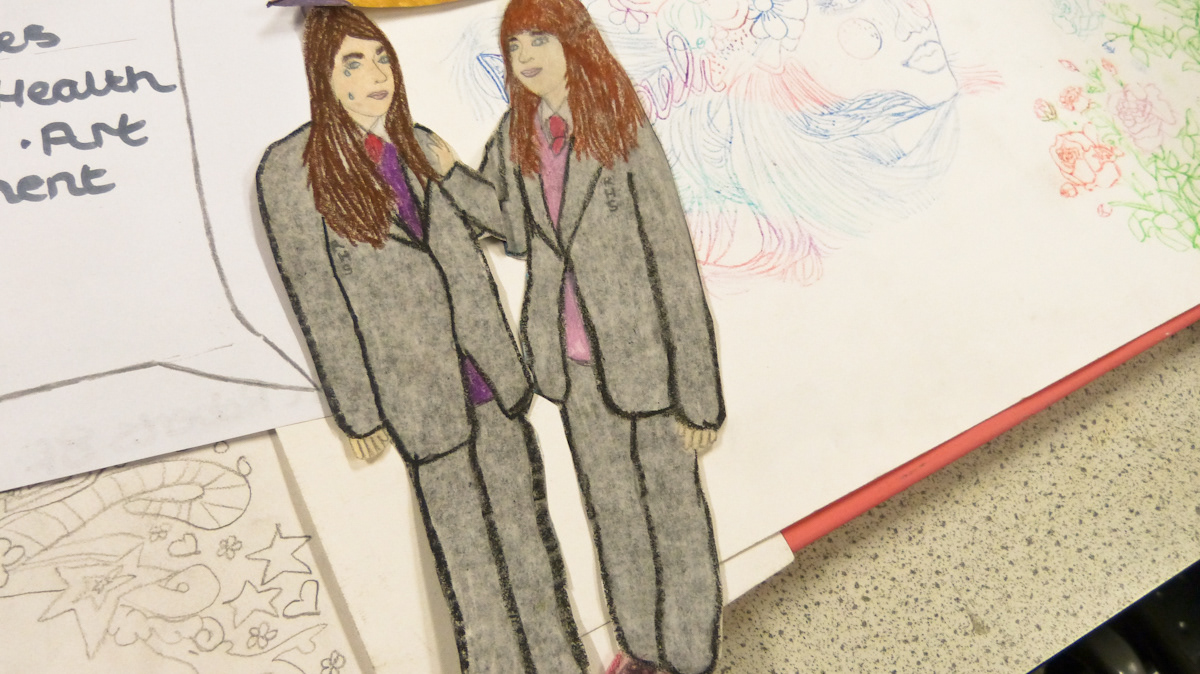 Collage elements from a participant