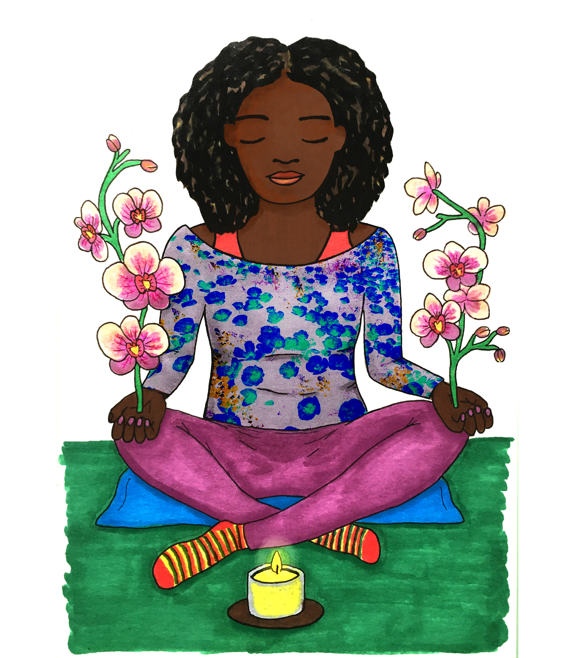 Illustration of women flourishing