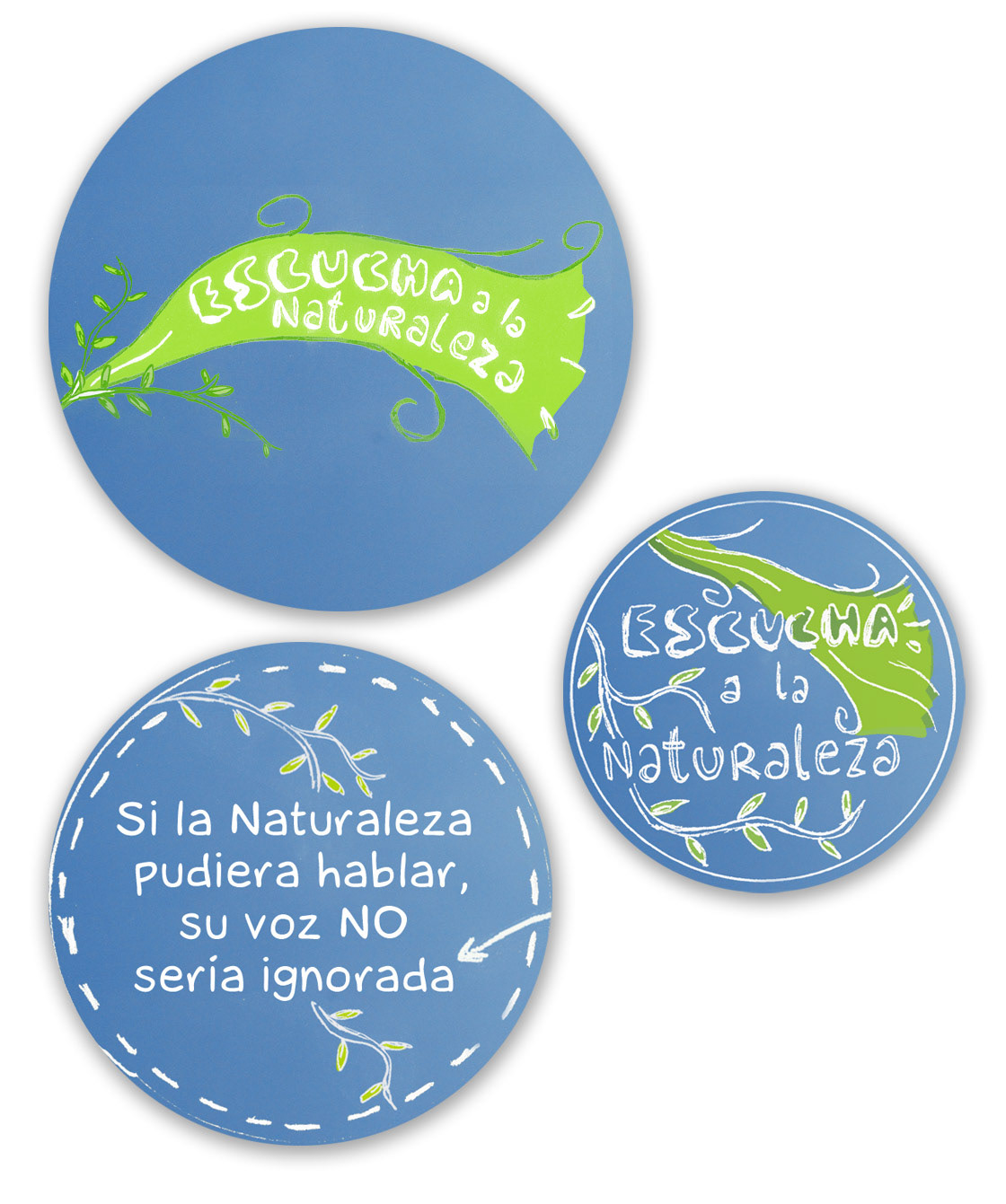 Escucha a la Naturaleza badges