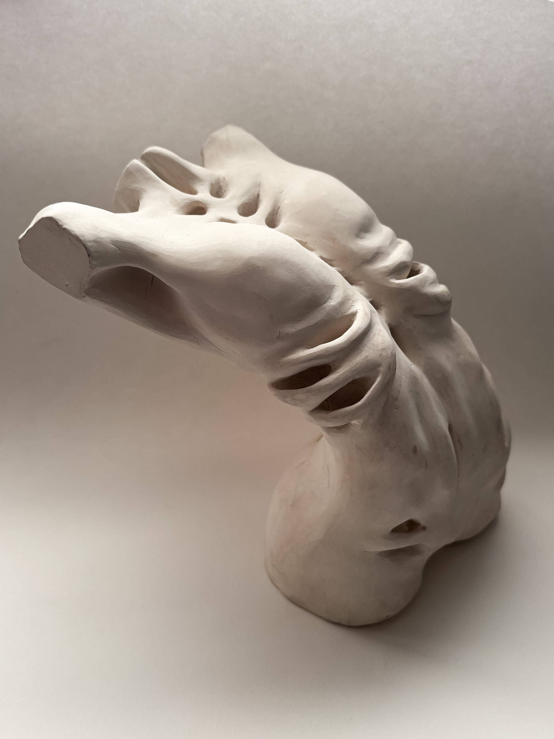 Twist, paper porcelain, 2021