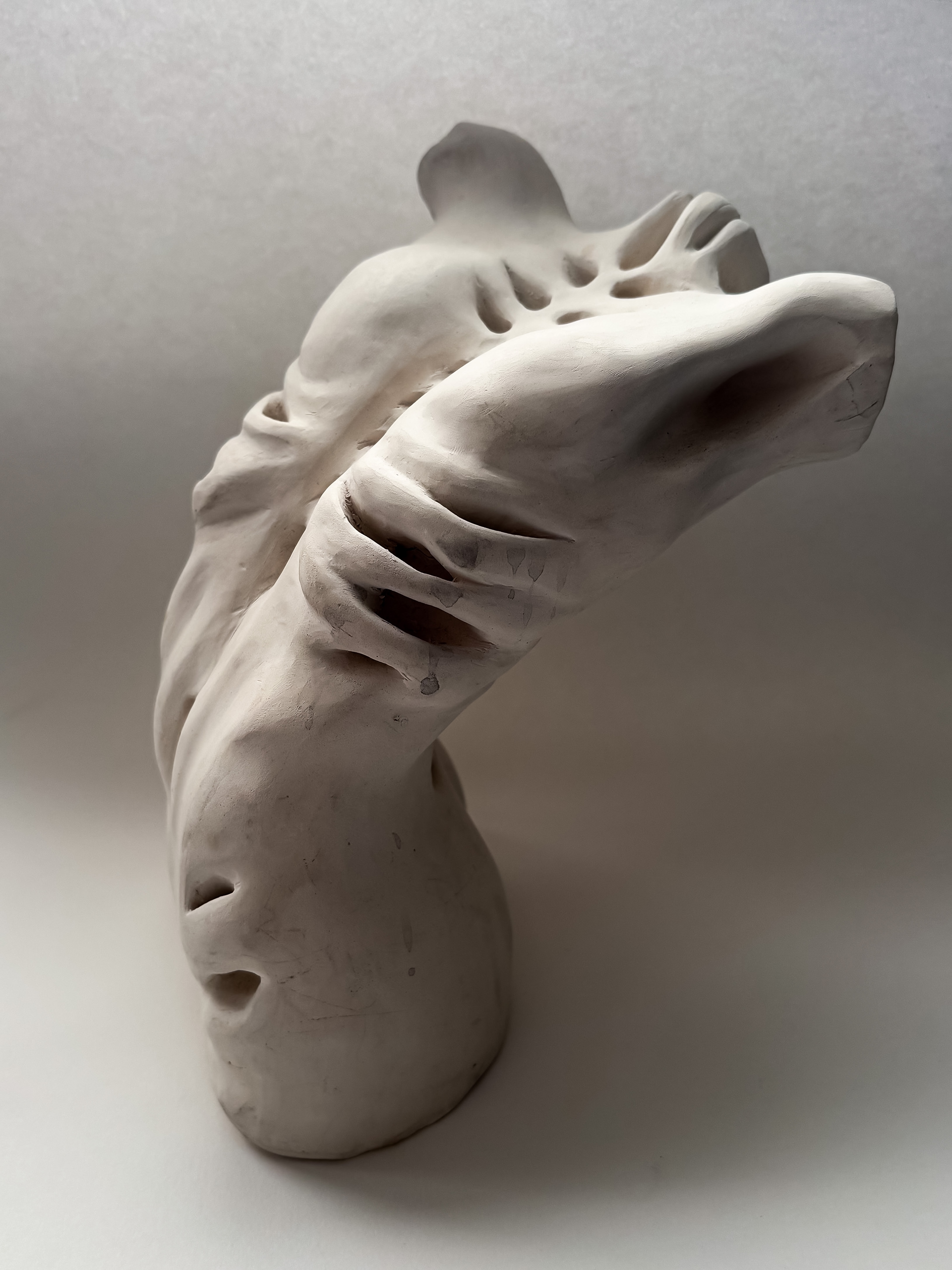 Twist, paper porcelain, 2021