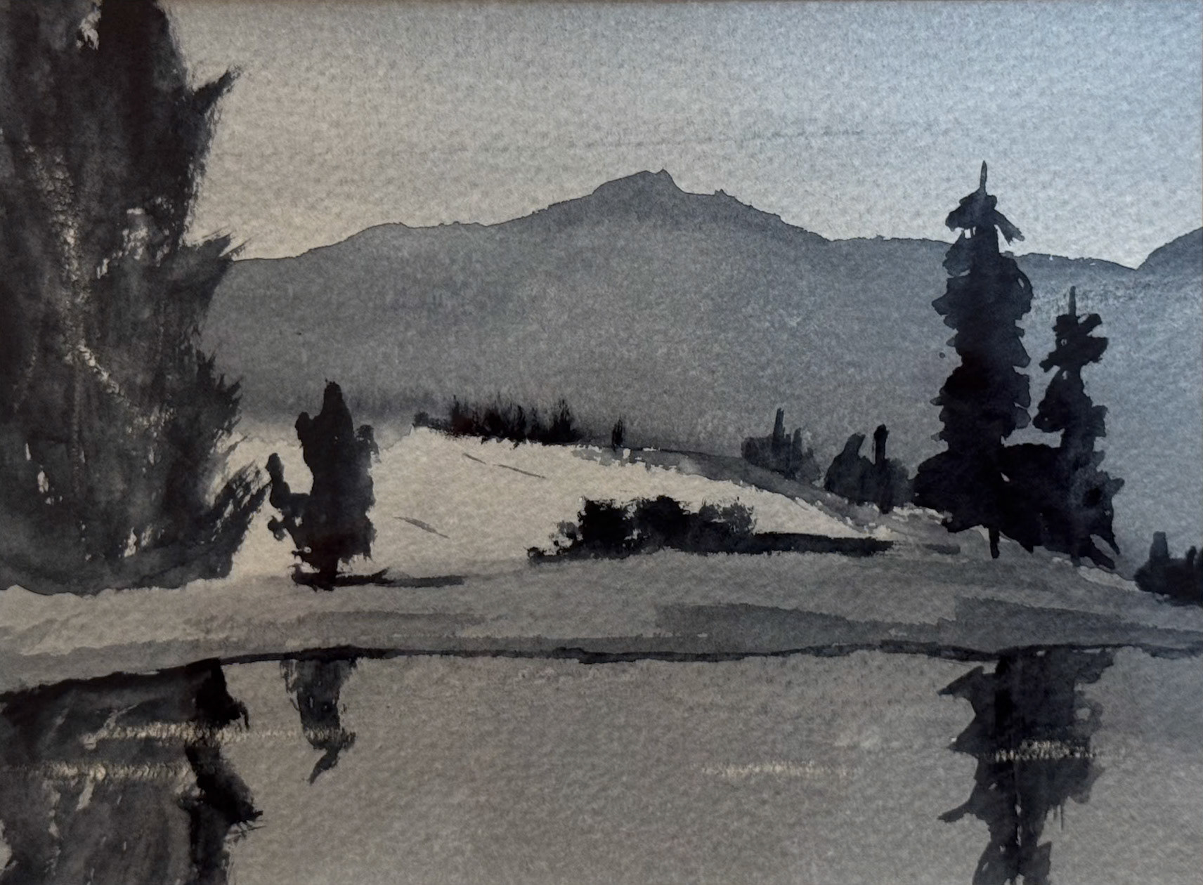 Gouache painting
