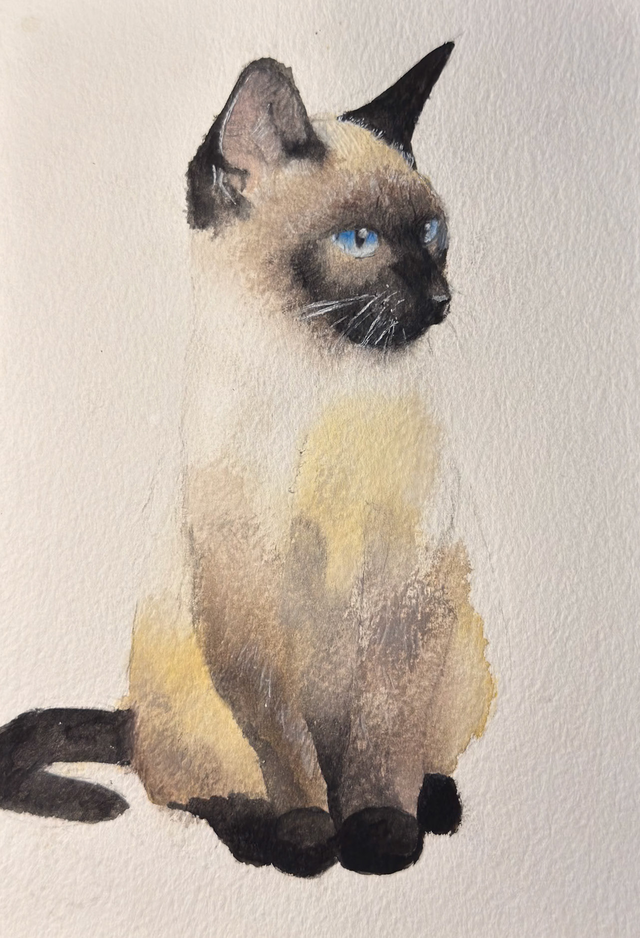 Gouache painting