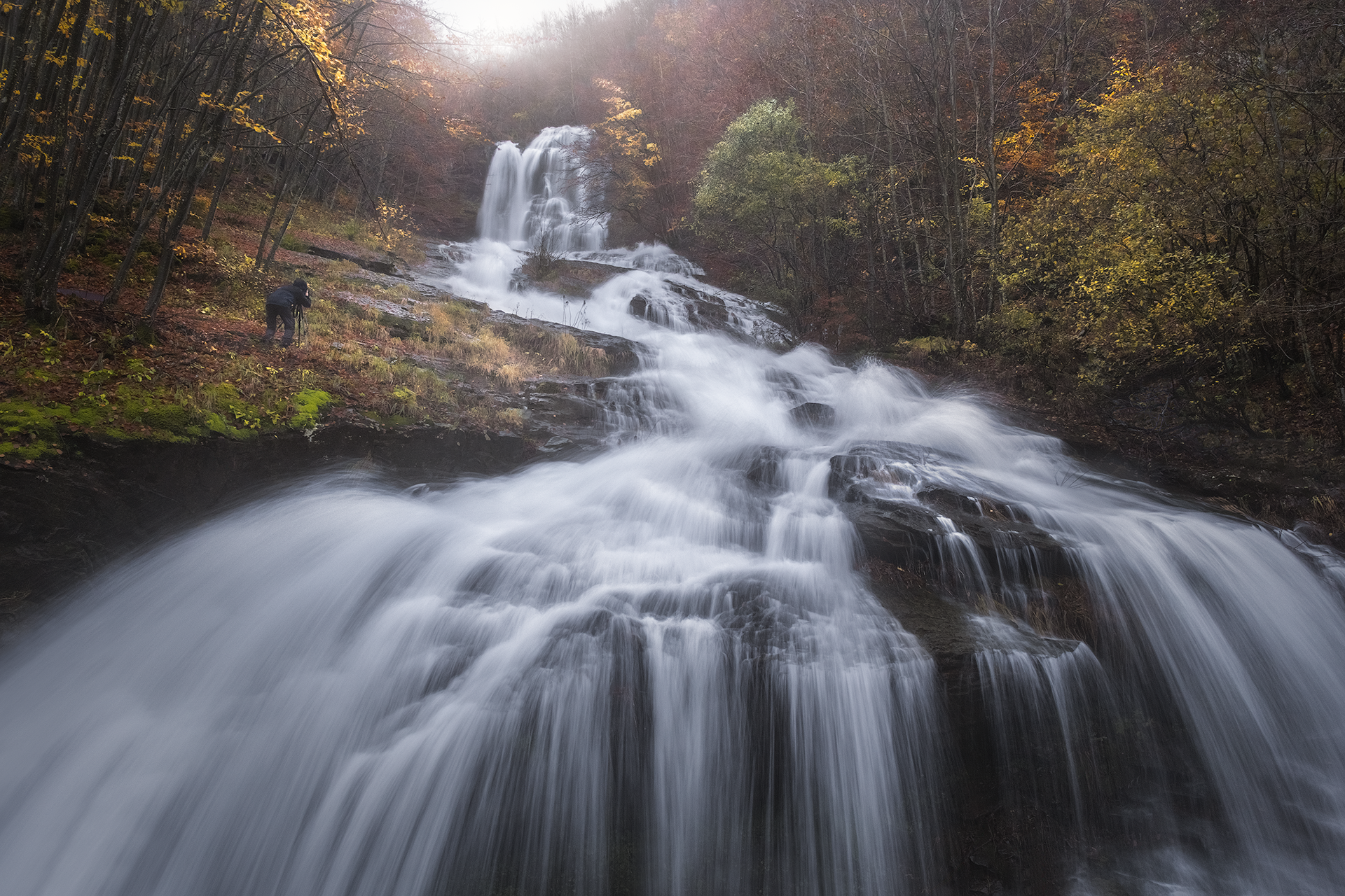 Beyond the waterfall
