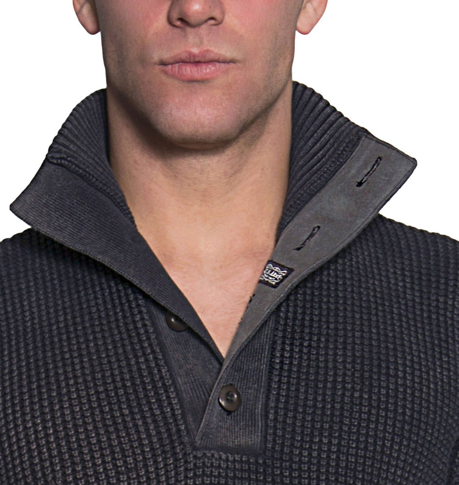 Whole garment is washed with a snow-tipped finish.