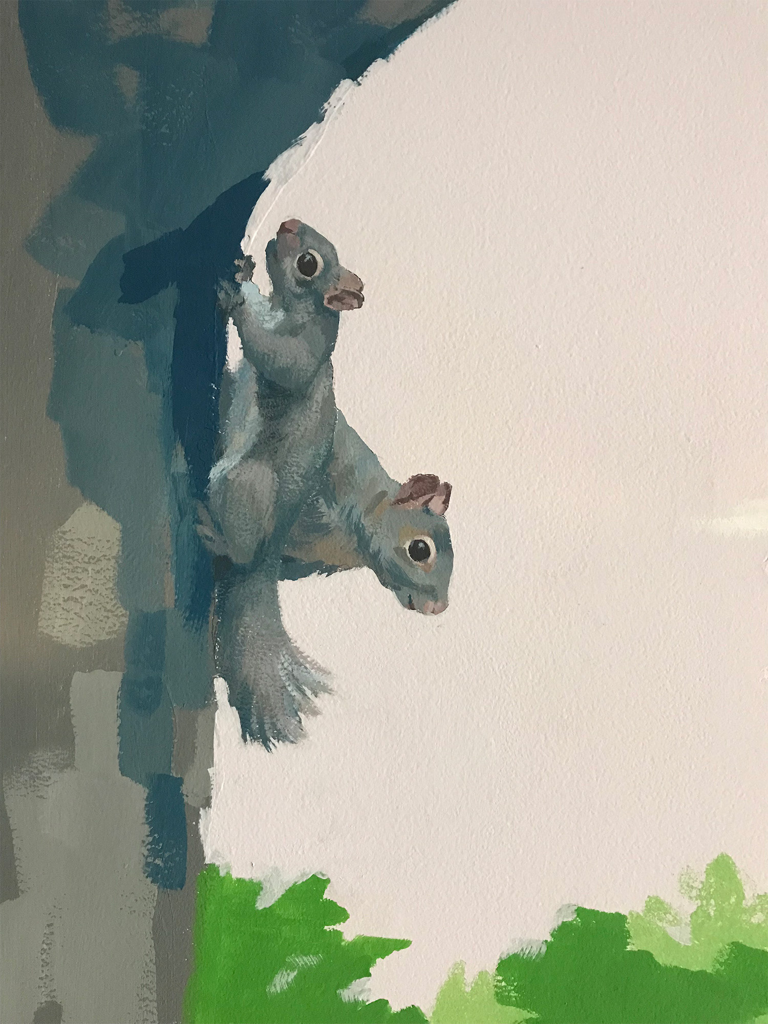 Eastern Gray Squirrel mother and kit