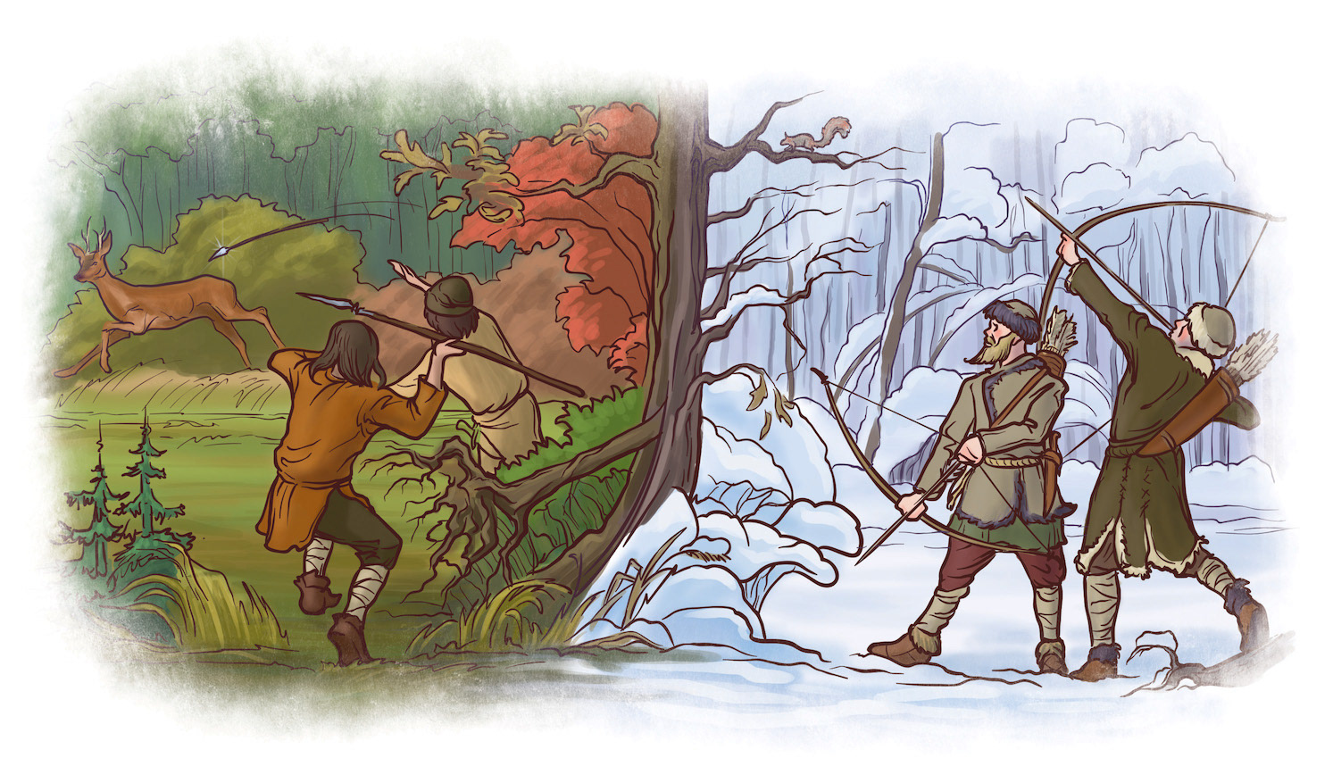 Early 5-th centurey hunters