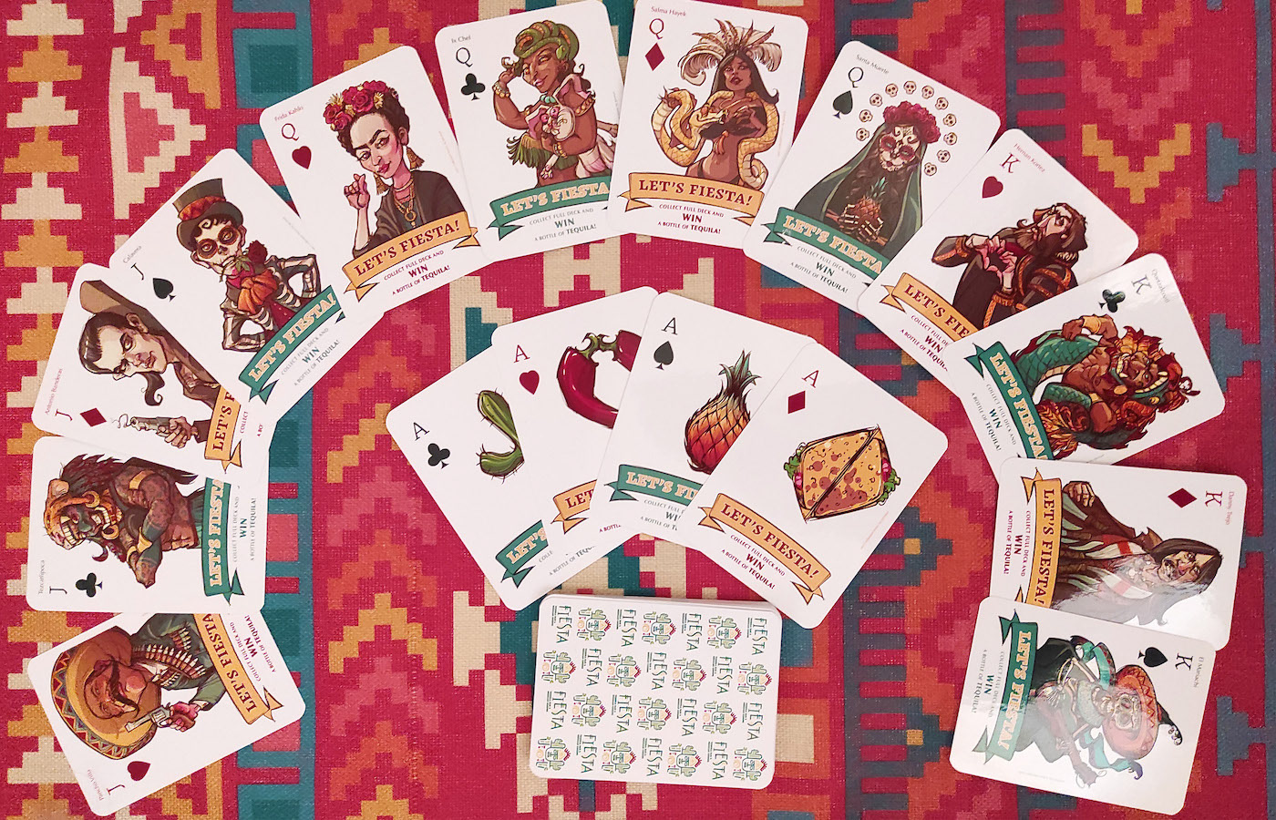 Mexican Promo cards project. Real life photo.