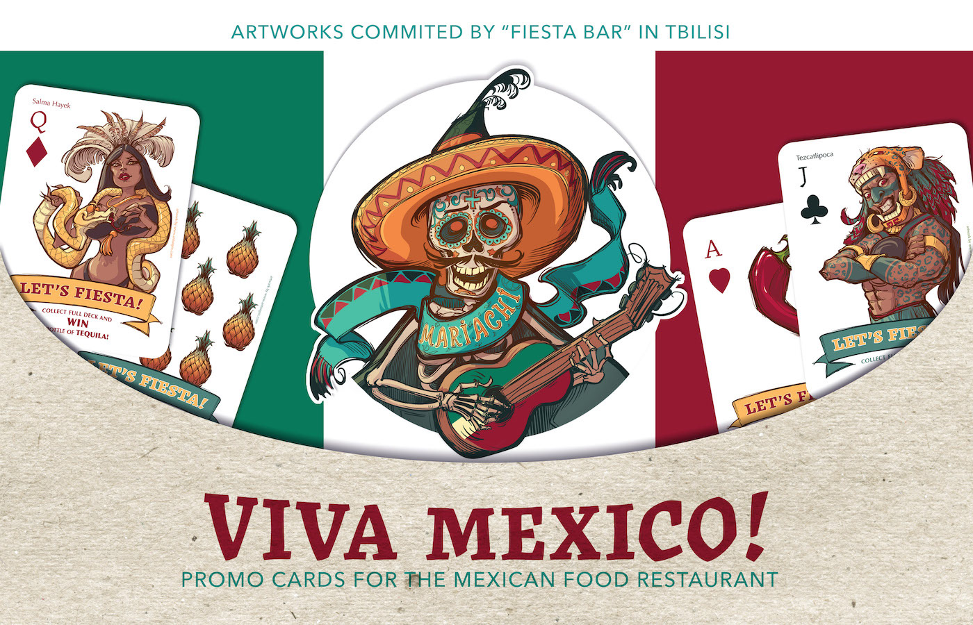 Mexican Promo cards project. Cover Page