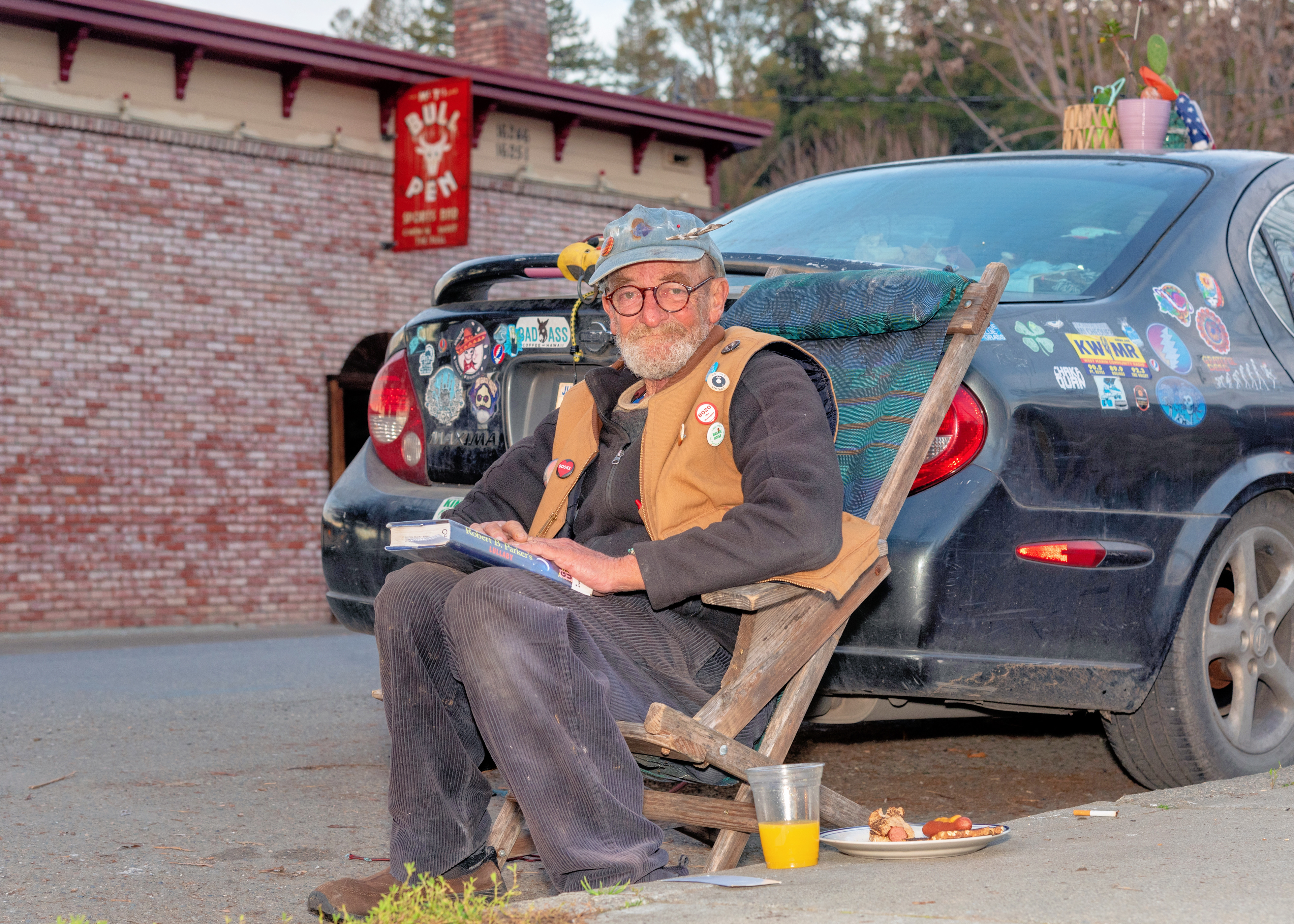 Unhoused person, Guerneville, California (for Sonoma County Gazette)