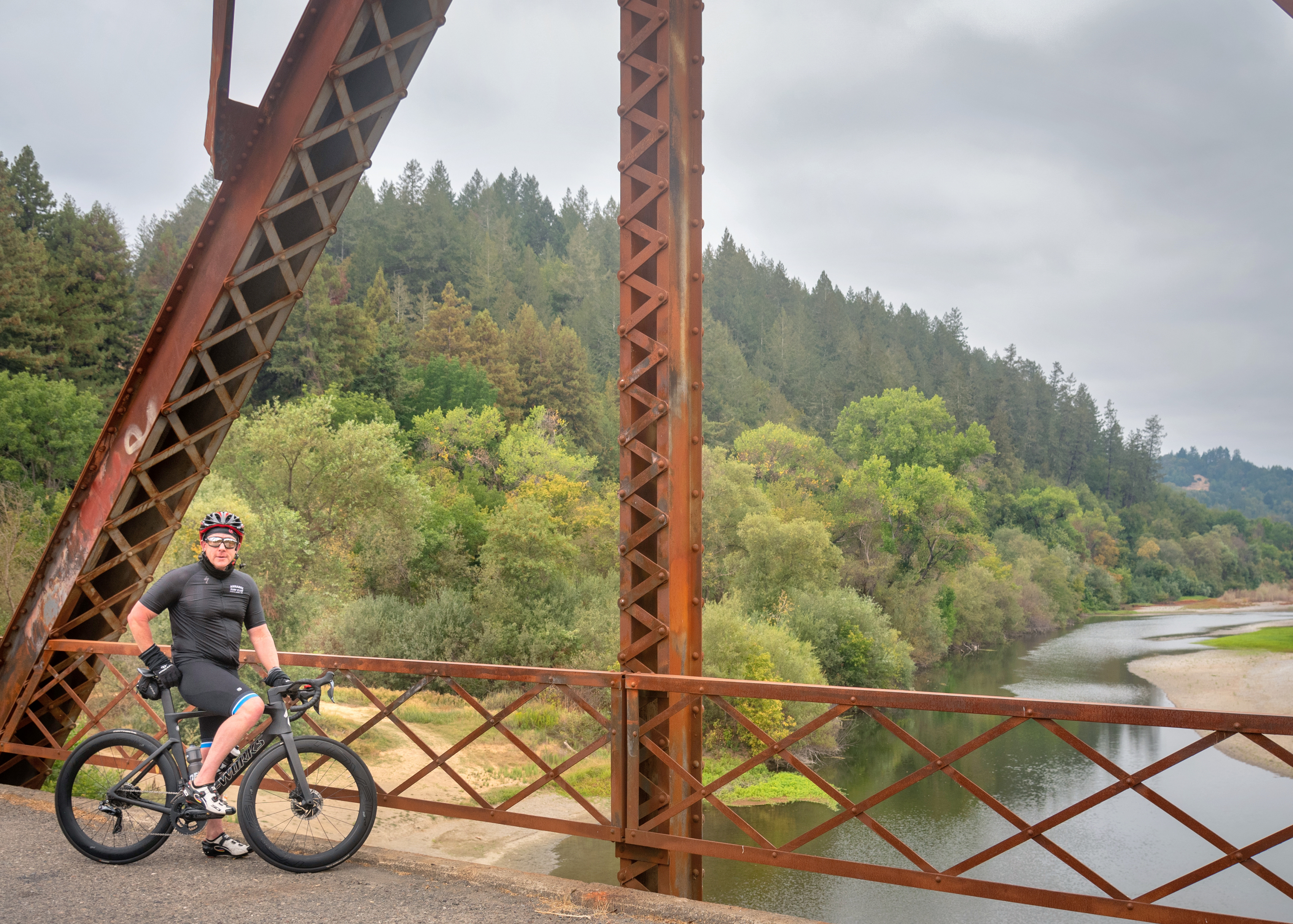 Drought-stricken Russian River, Forestville, California