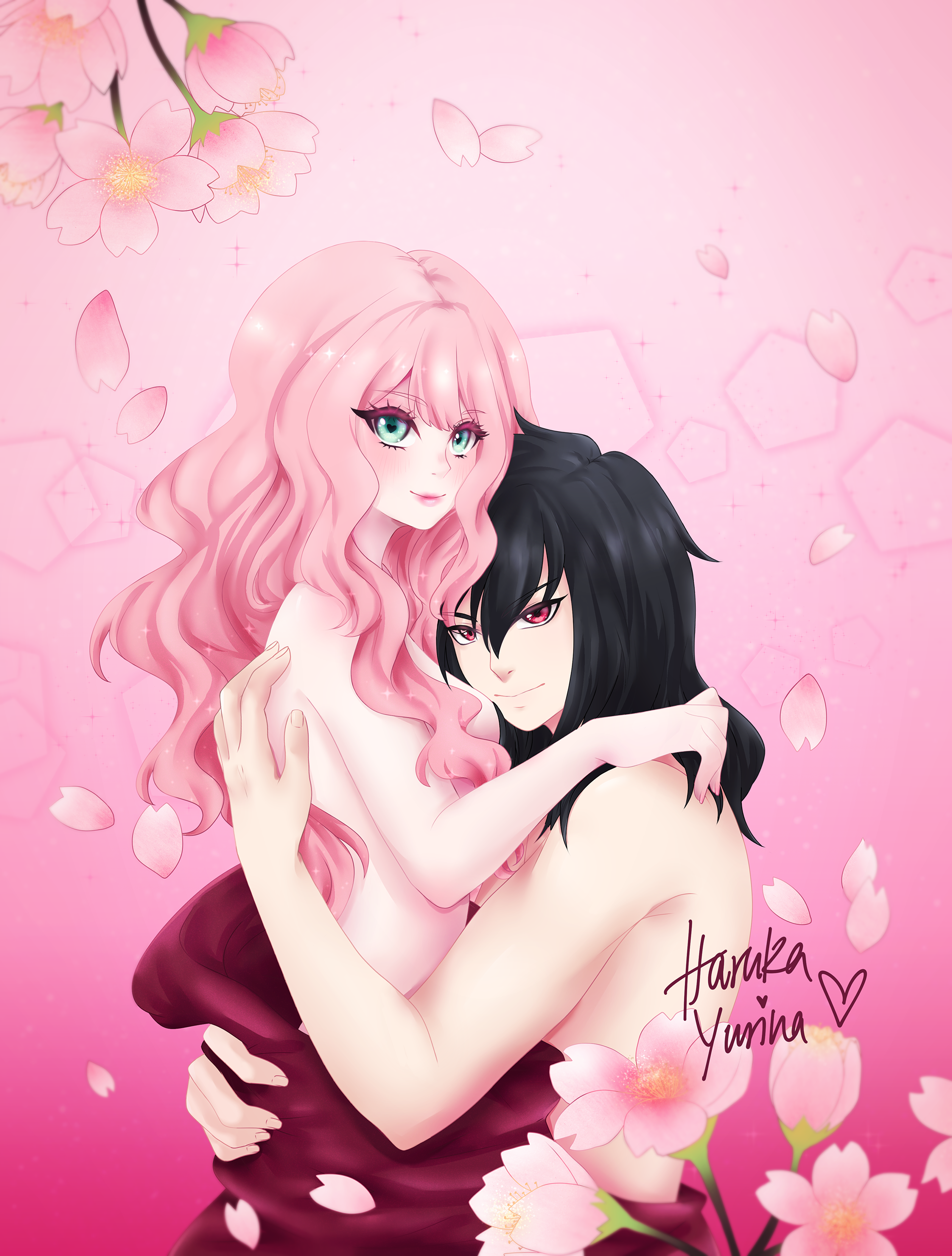Love Couple - Haruka by Haruka Yurina, Akaya by @/rhiamonium.art (instagram)