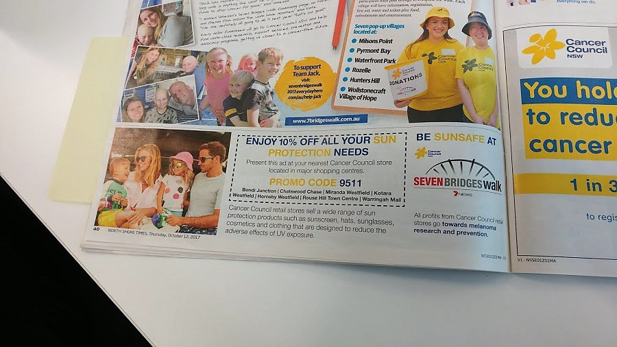 A newspaper ad - copy supplied by marketing.