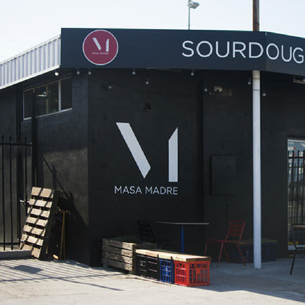 Logo on display at the front