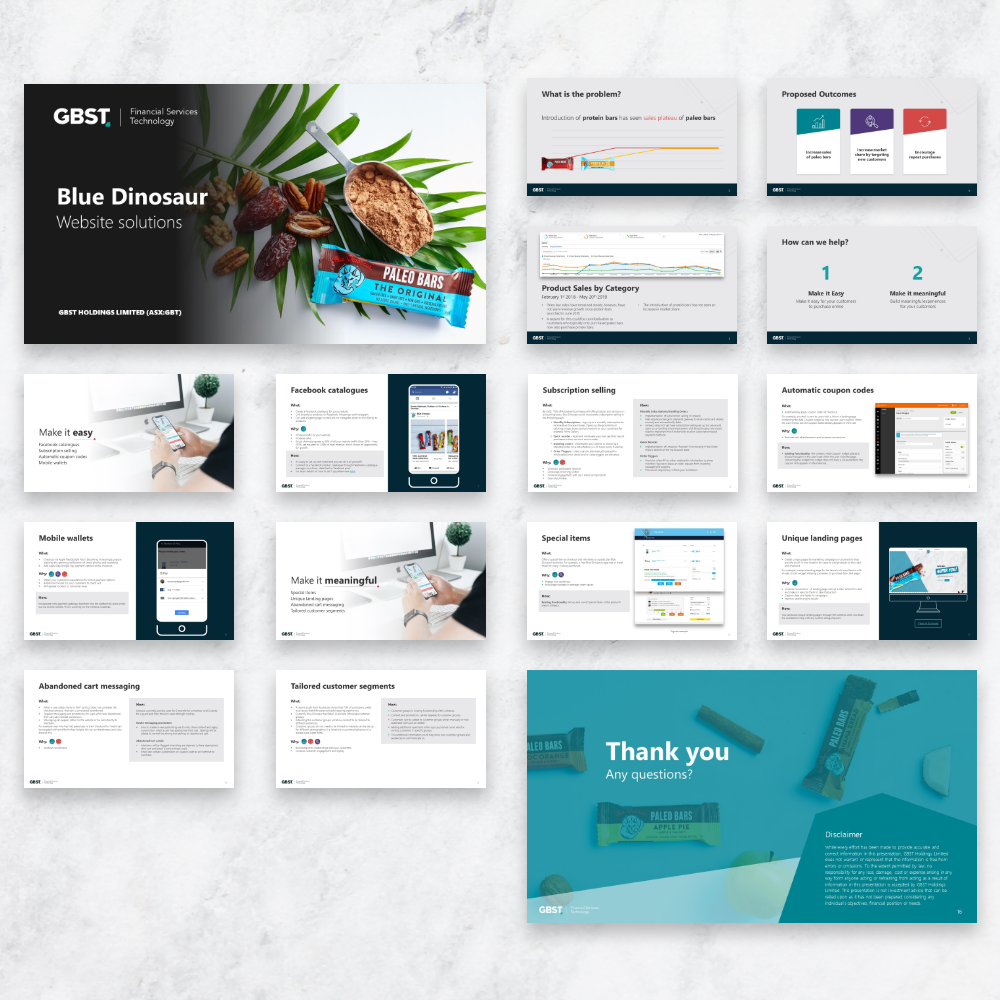 Presentation layout