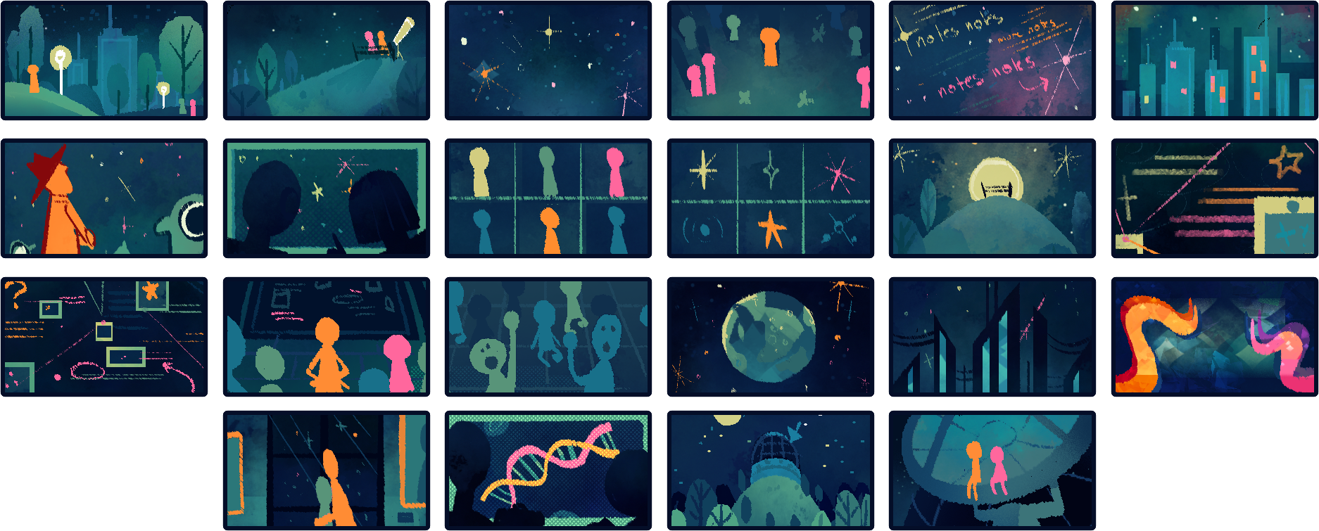 "That Alien Message" (2024) - Colorscript