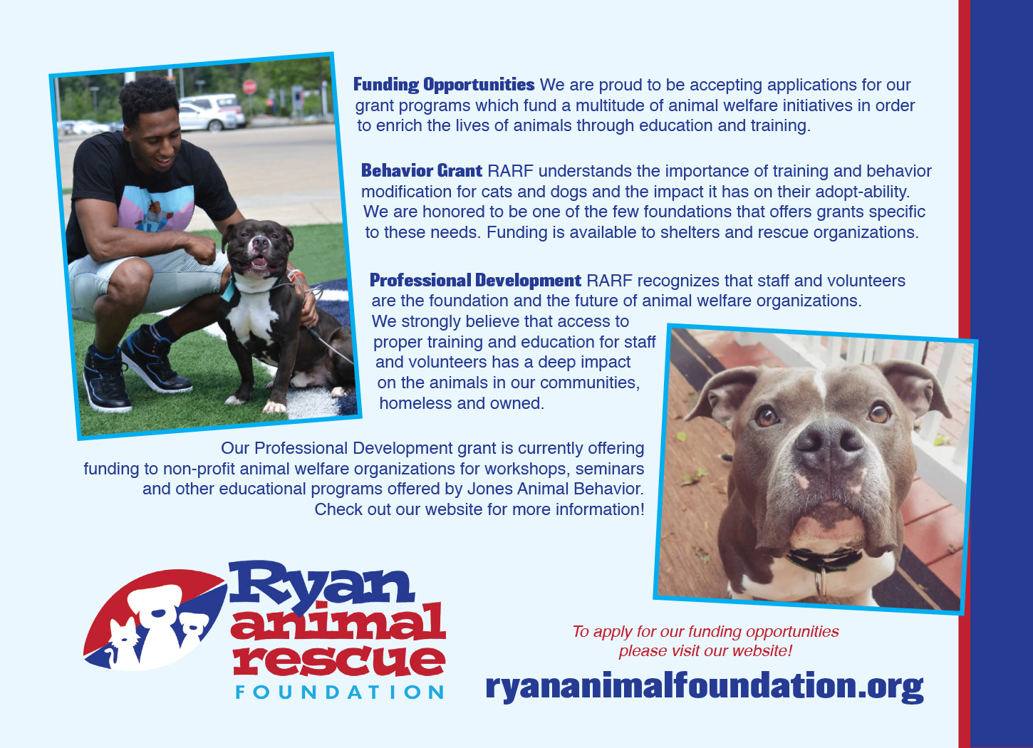 Ryan Animal Rescue Promo Postcard