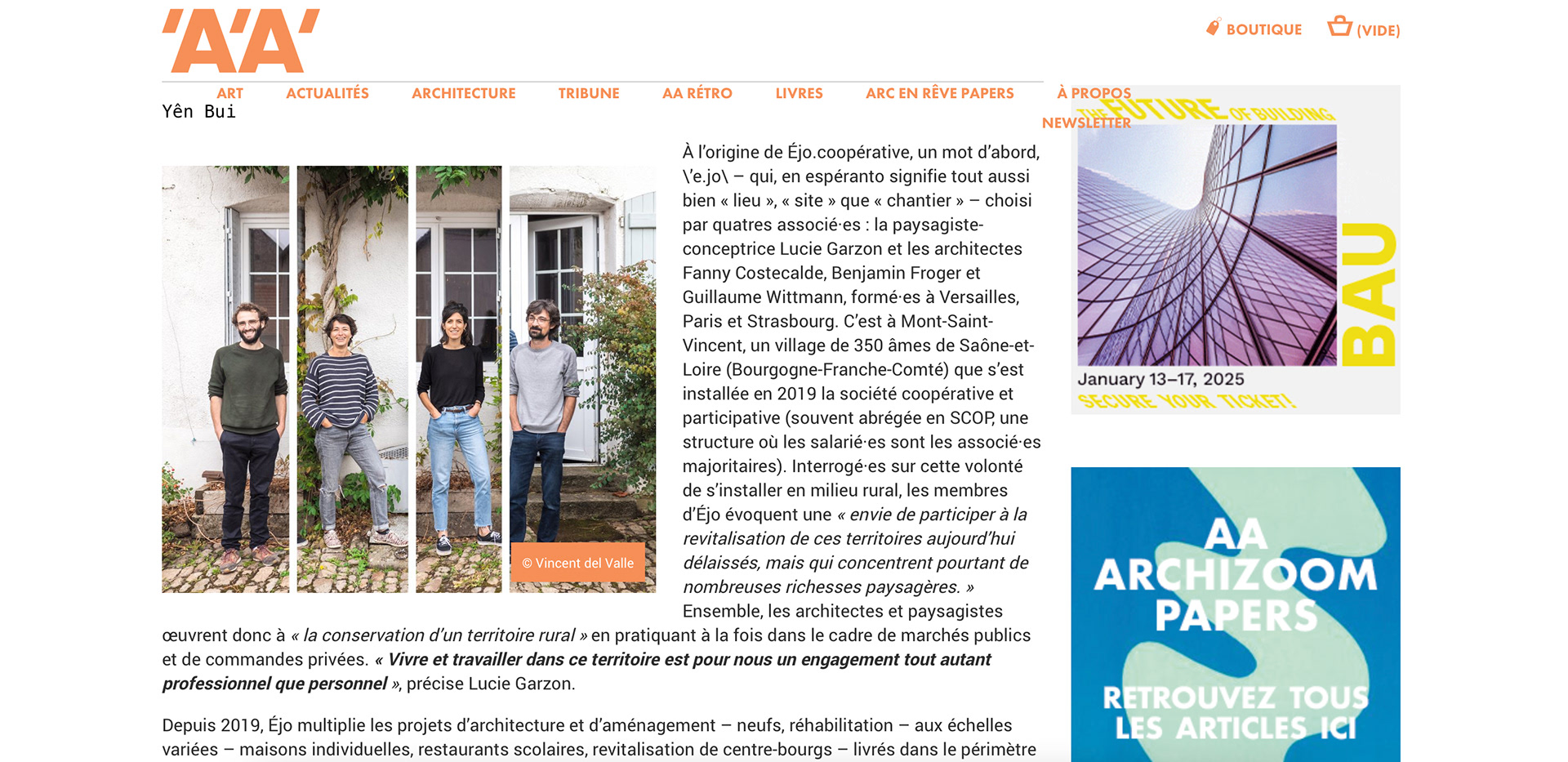 Article en ligne 'A'A'