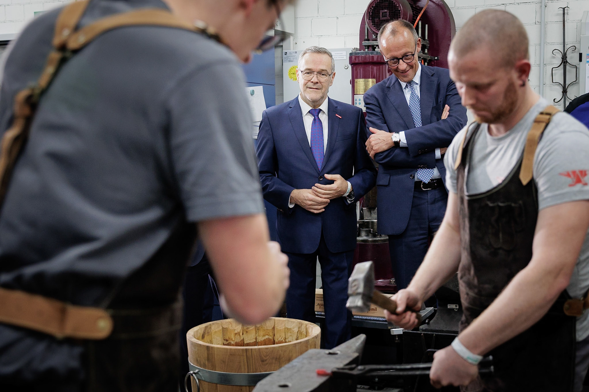 Bundeskanzler Friedrich Merz in Dresden, 28.10.2025, fotografiert für die Sächsische Staatskanzlei