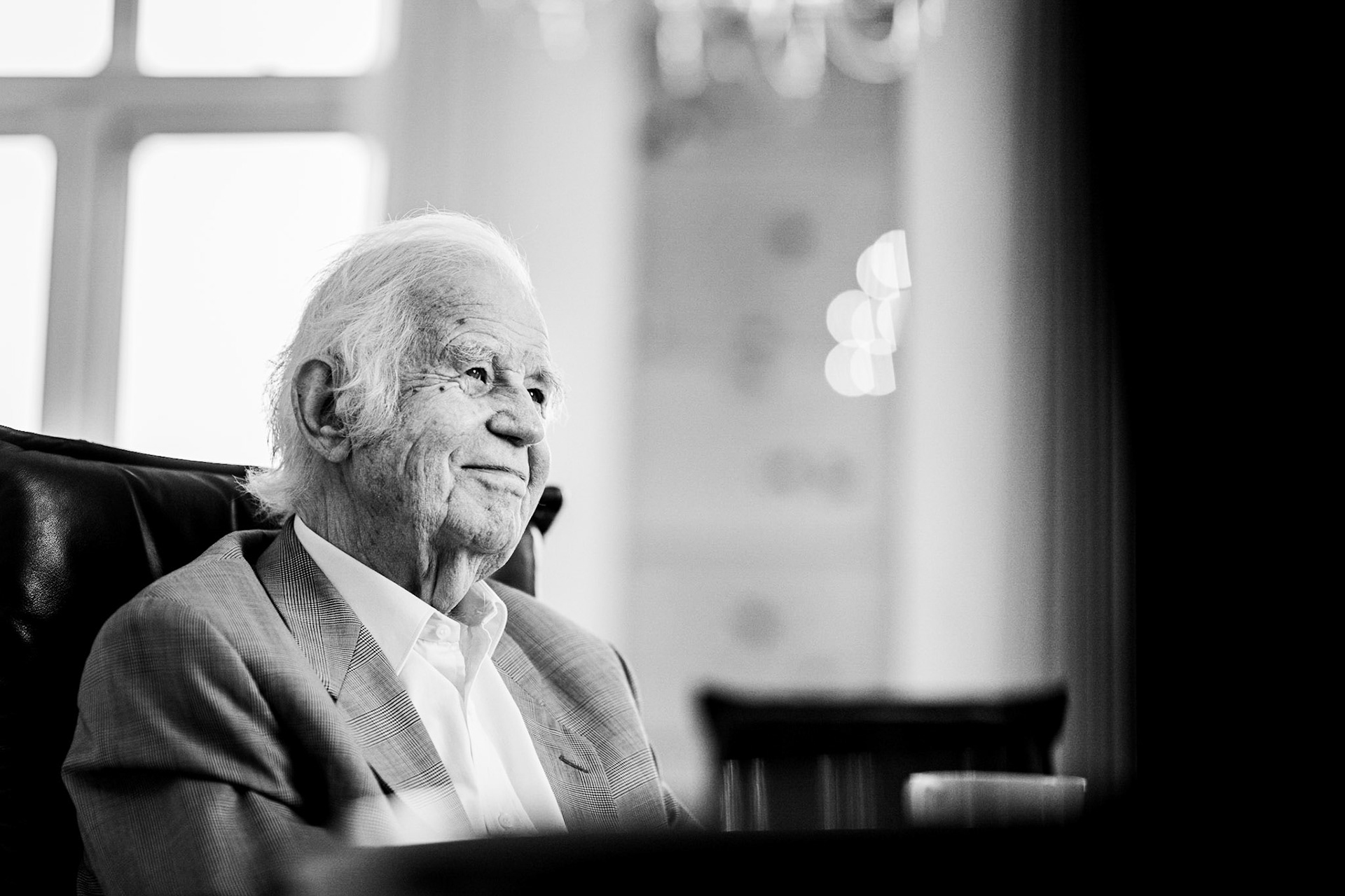 Kurt Biedenkopf, ehemaliger Ministerpräsident Sachsens. Dresden, 17.03.2021, fotografiert für Sächsische Staatskanzlei
