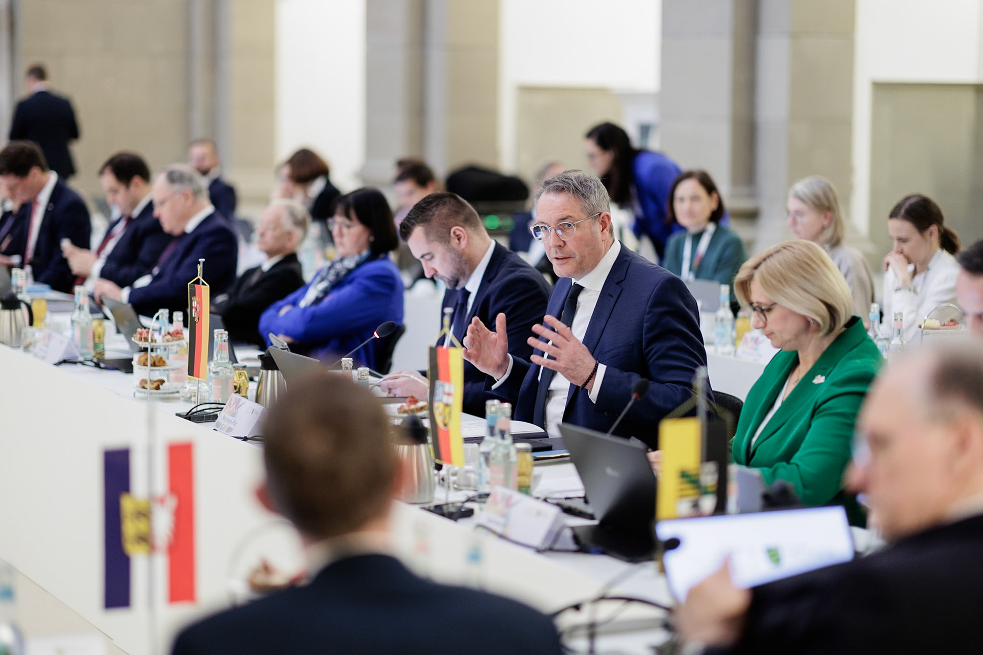 Ministerpräsidentenkonferenz in Berlin, 12.03.2025, fotografiert für die Sächsische Staatskanzlei