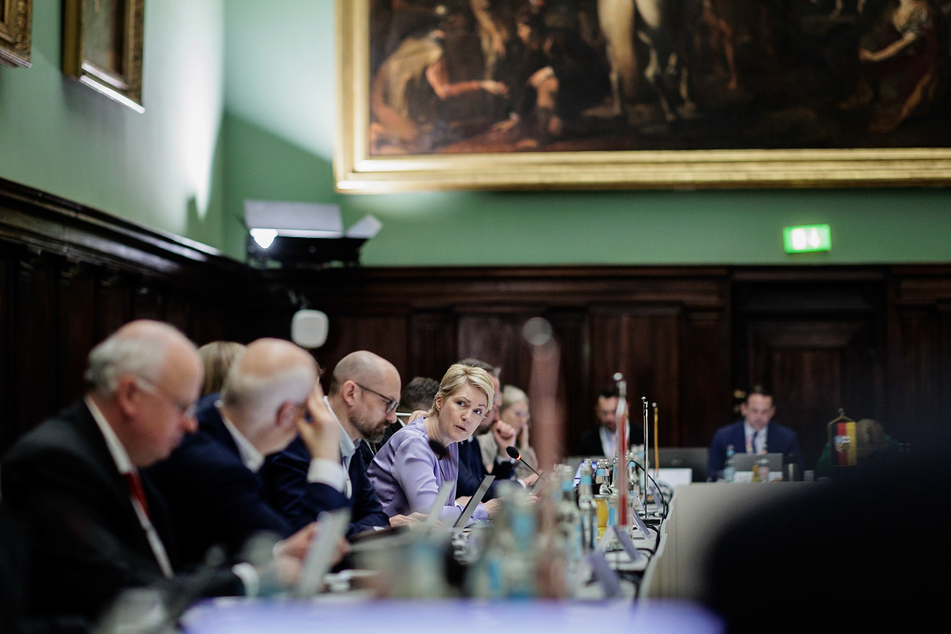 Manuela Schwesig, Ministerpräsidentin Mecklenburg-Vorpommern, Ministerpräsidentenkonferenz in Berlin, 12.03.2025, fotografiert für die Sächsische Staatskanzlei