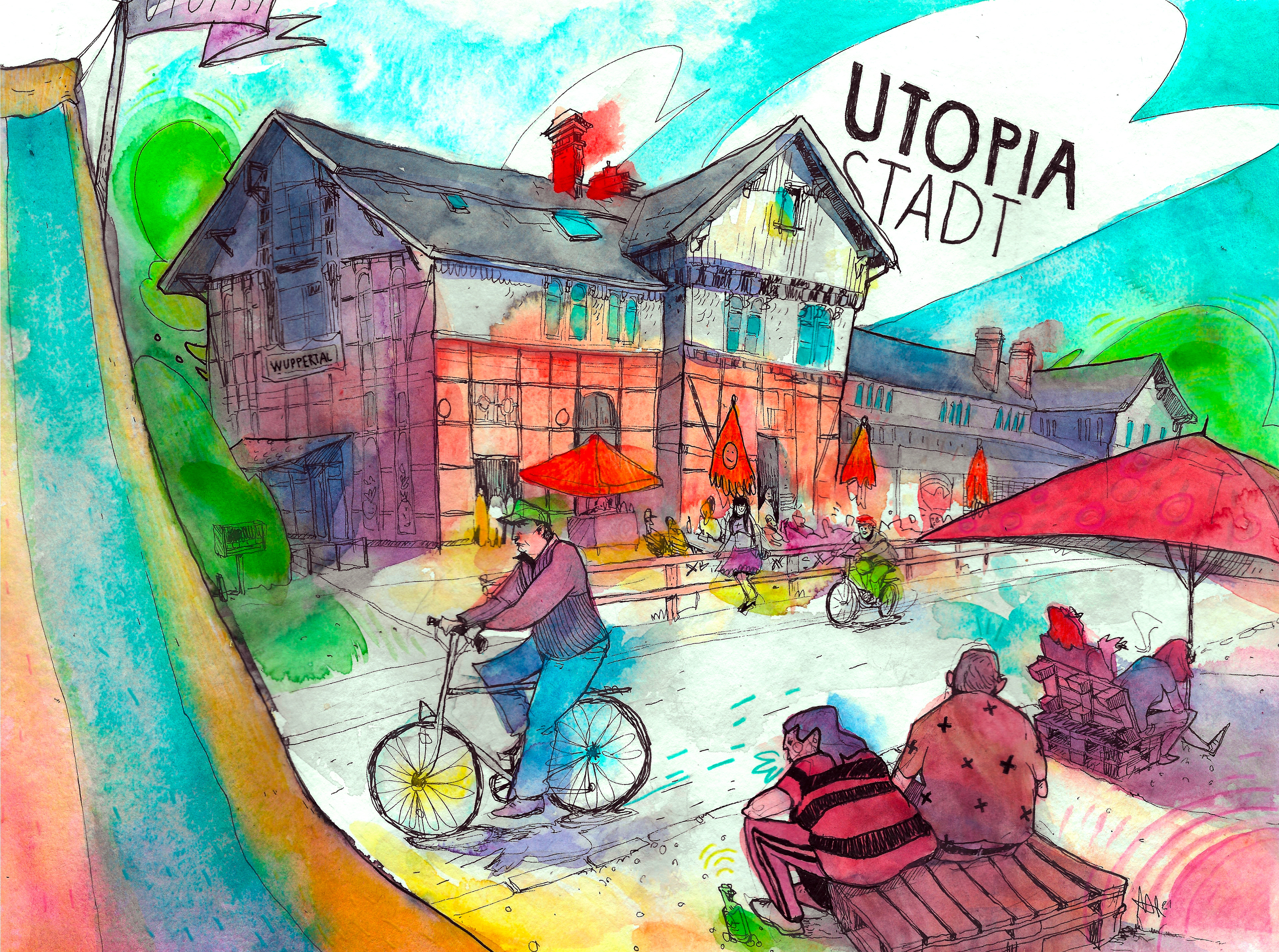 Urban Sketching // Utopia Stadt