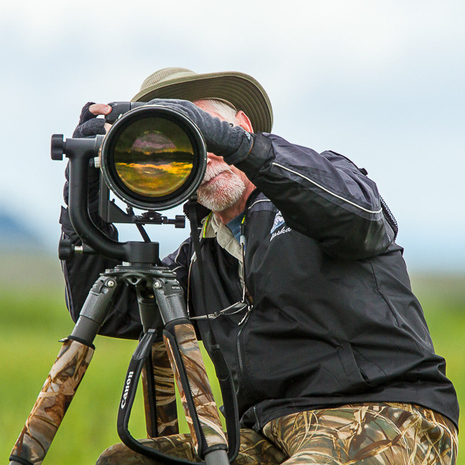 Photo of John J O'Leary taking a photo