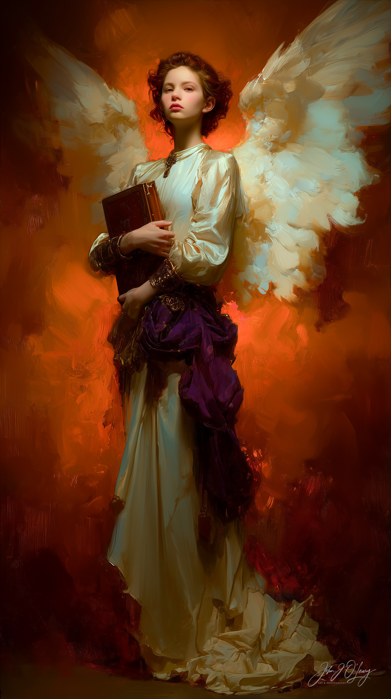 ANGEL HOLDING A BIBLE