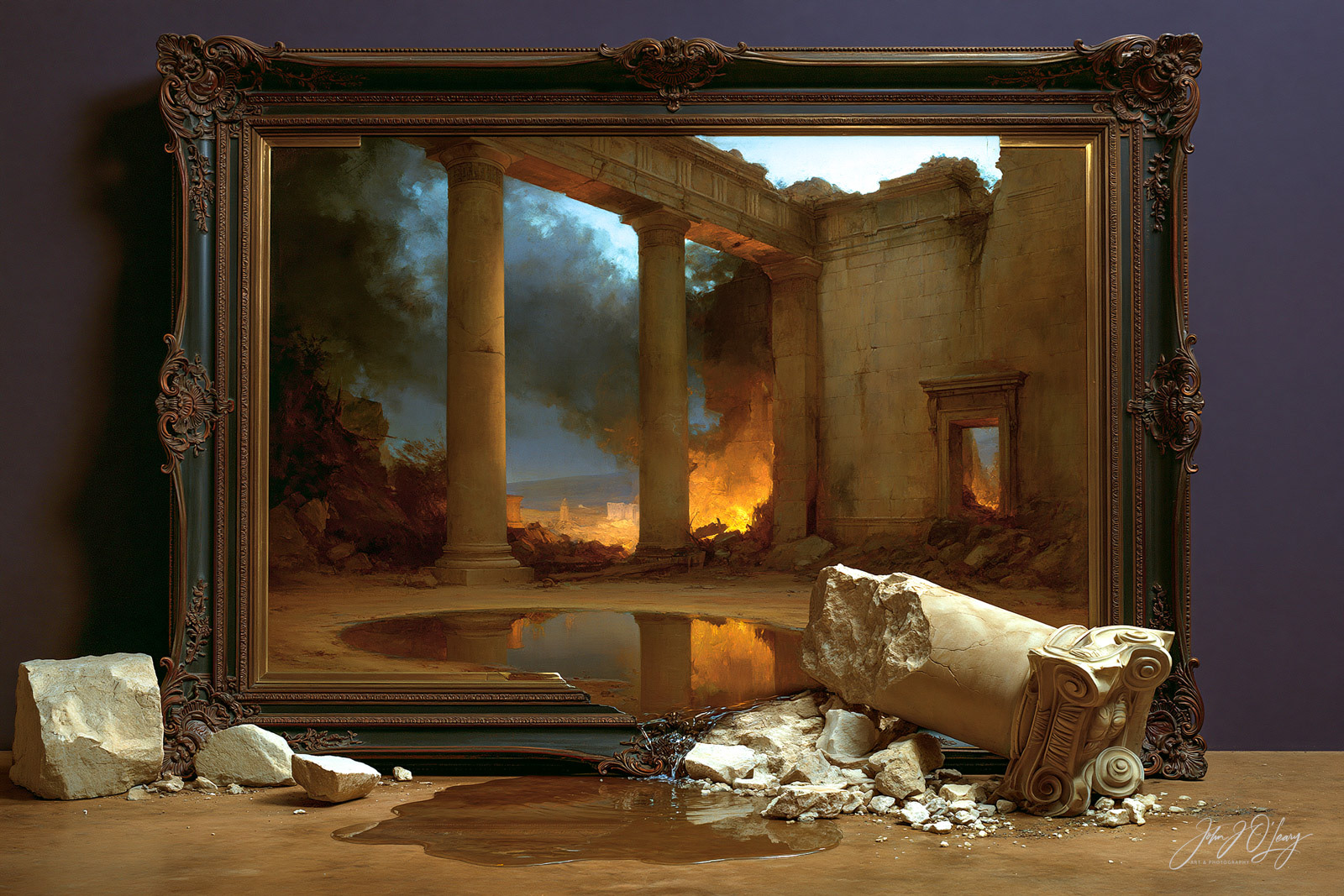 TROMPE L'OEIL - STONE COLUMN